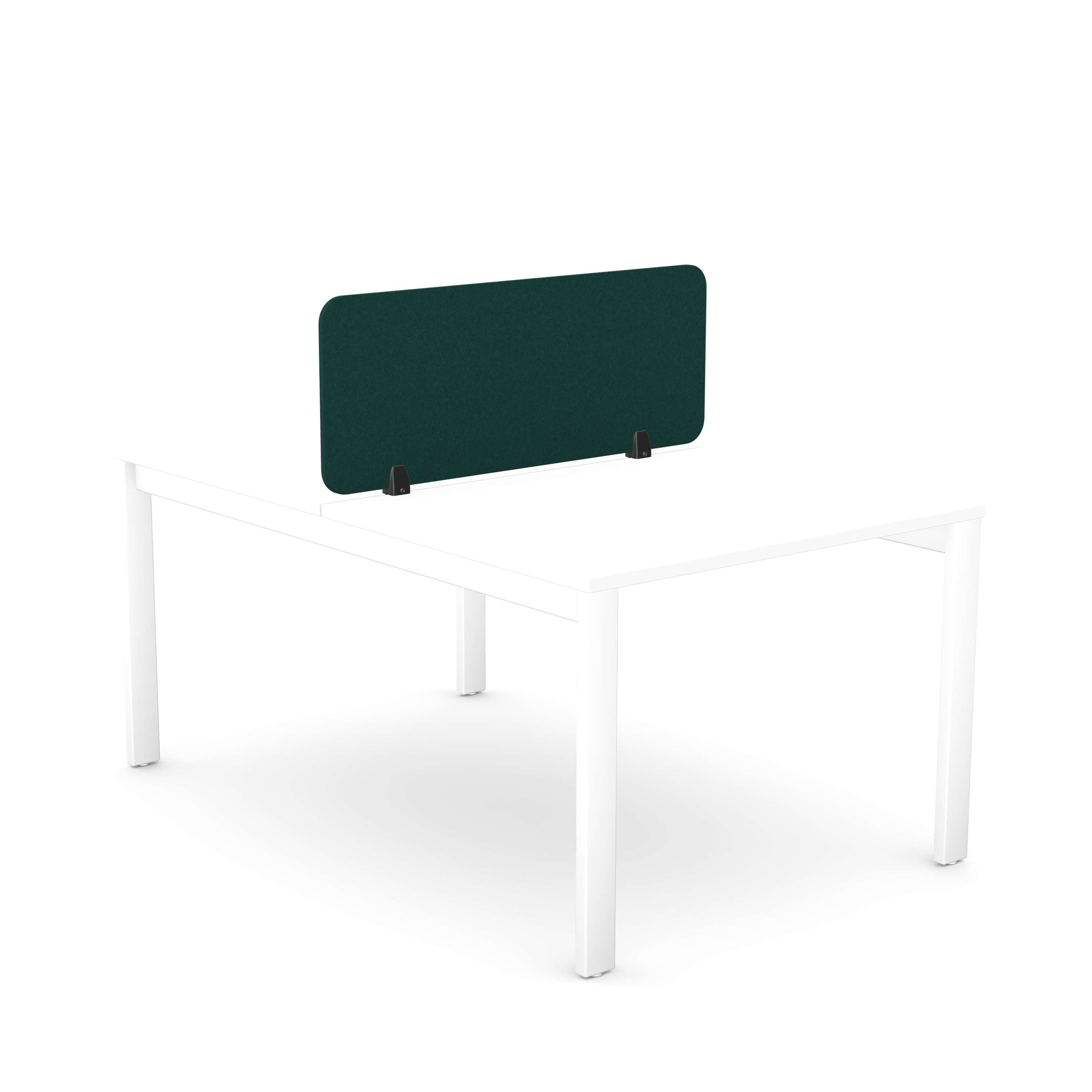 Desk Mounted Acoustic PET Screen | 1190X400 | Green