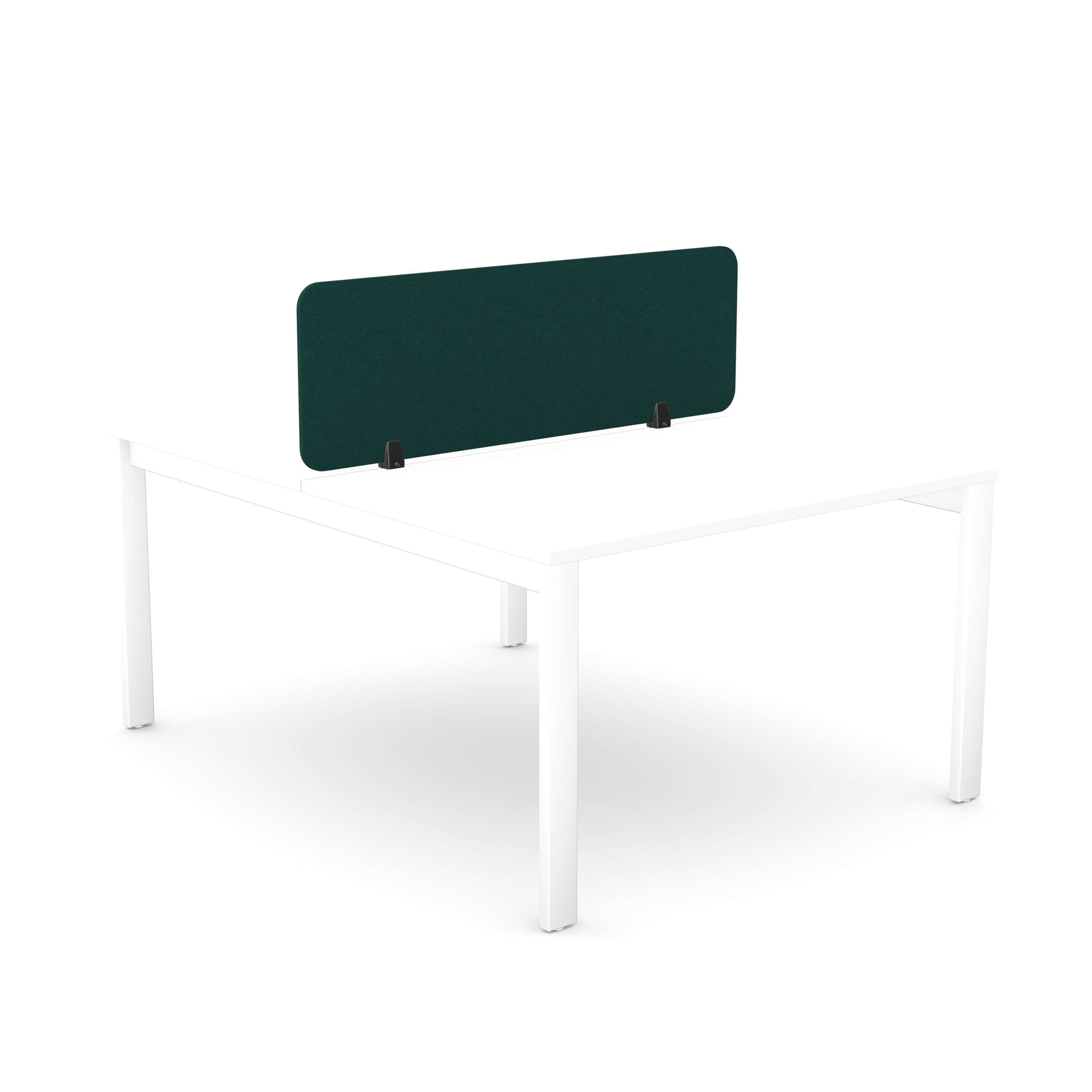 Desk Mounted Acoustic PET Screen | 1390X400 | Green