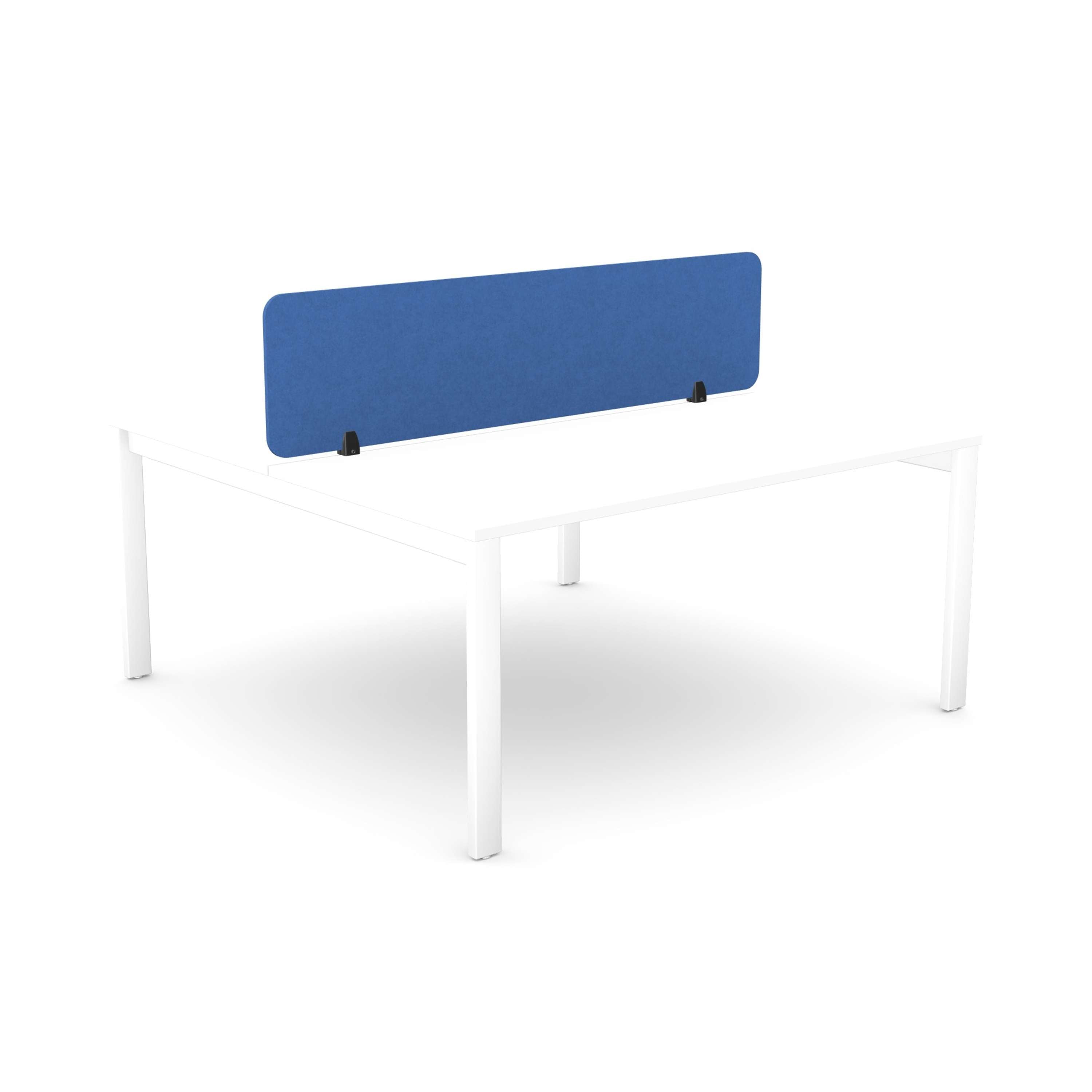 Desk Mounted Acoustic PET Screen | 1590X400 | Blue