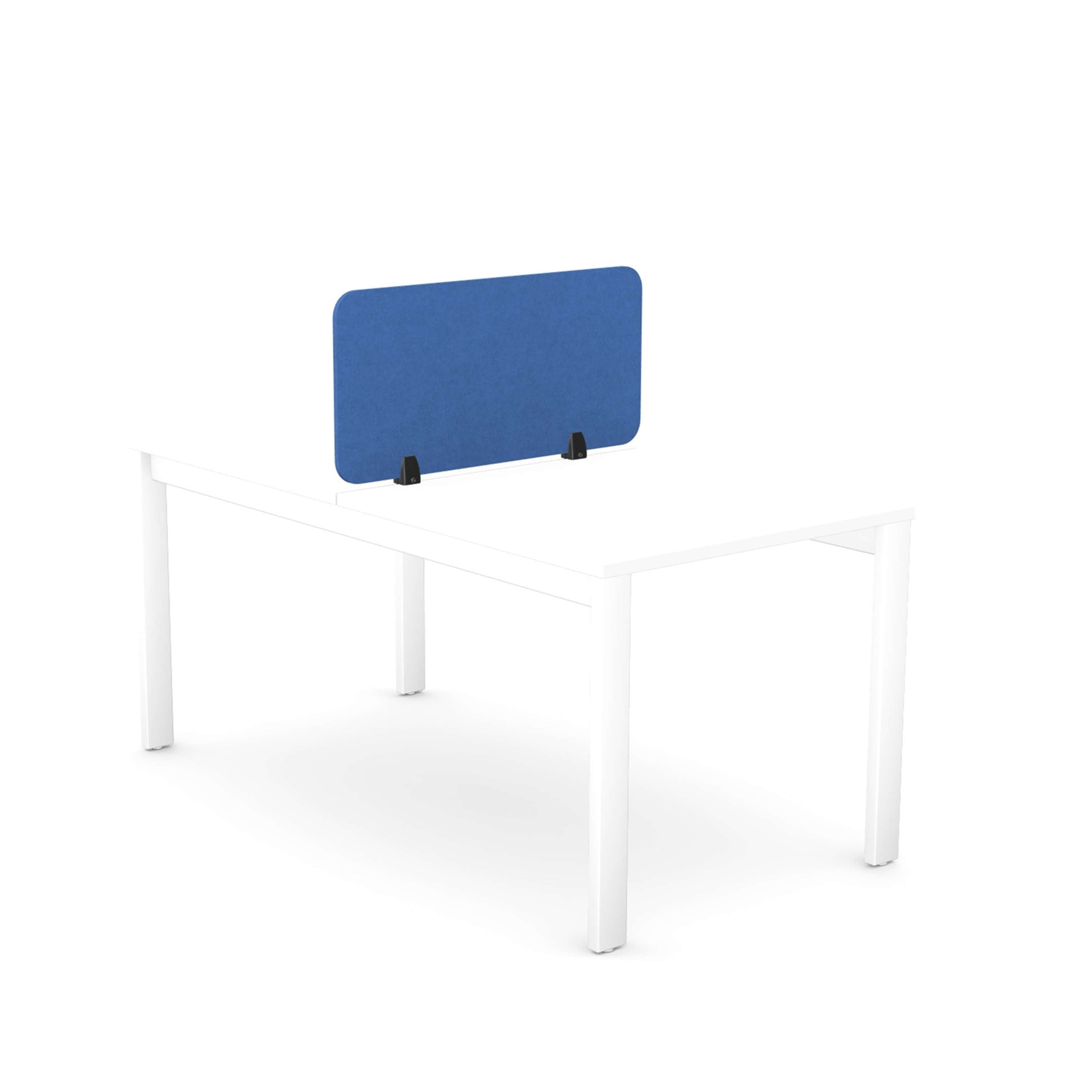 Desk Mounted Acoustic PET Screen | 790X400 | Blue