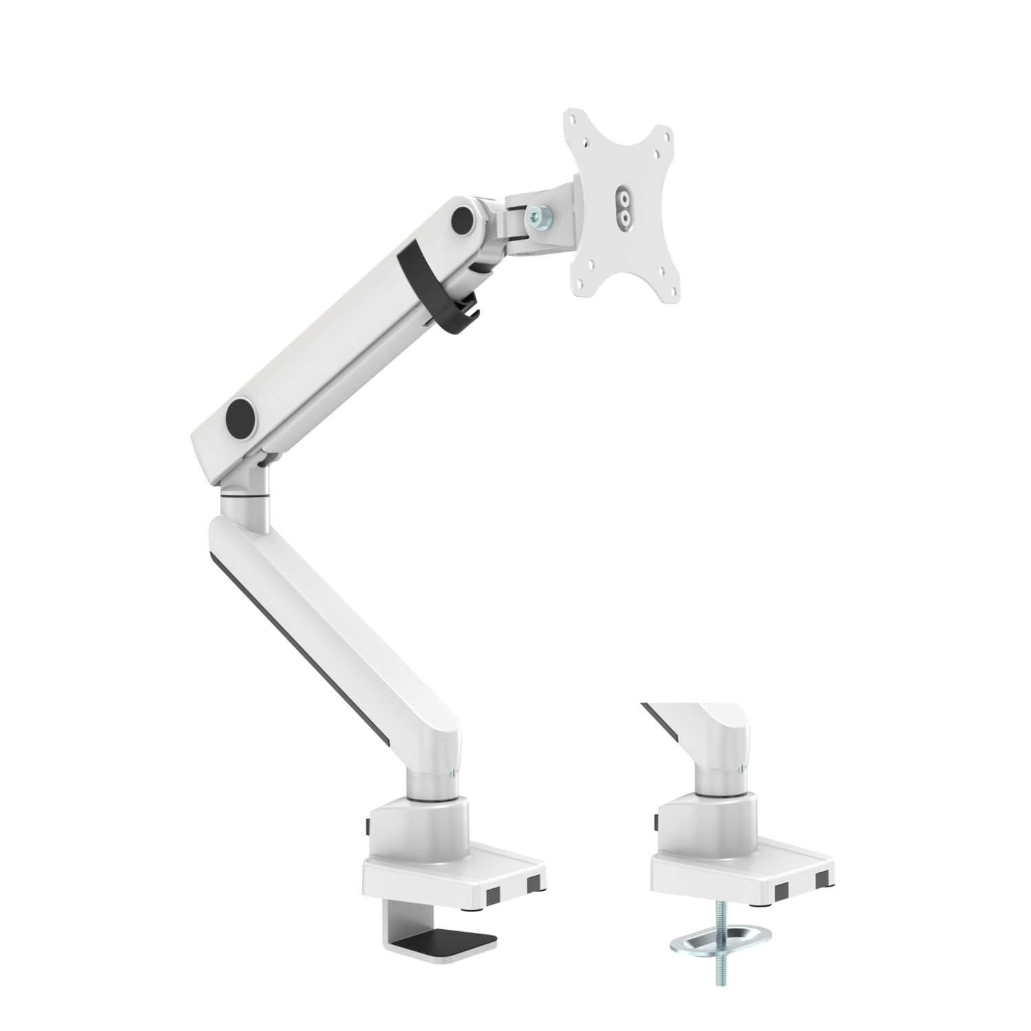 Single Spring Assisted Monitor Arm