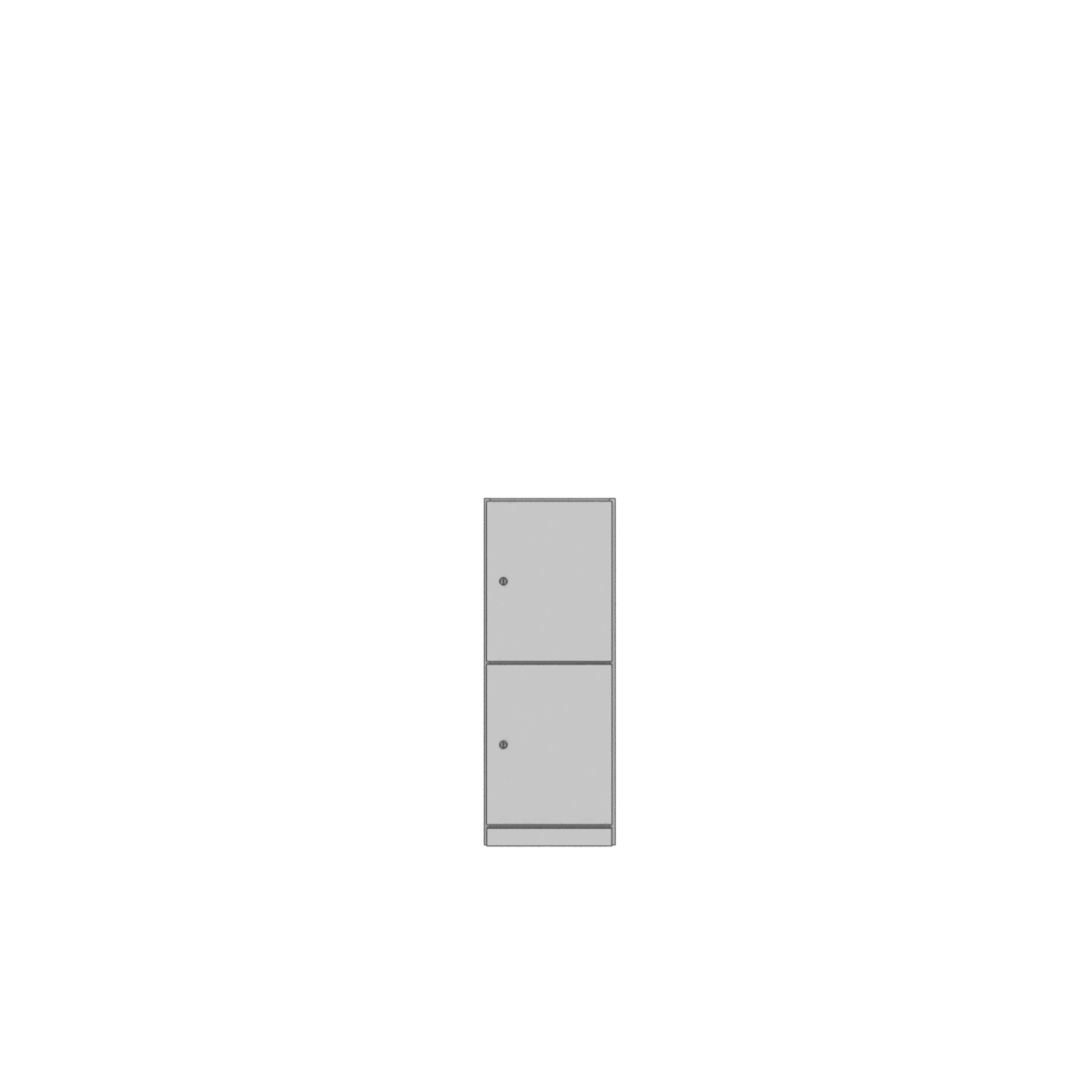 Wooden Locker | 2 Door | 1075mm Tall | Unlimited