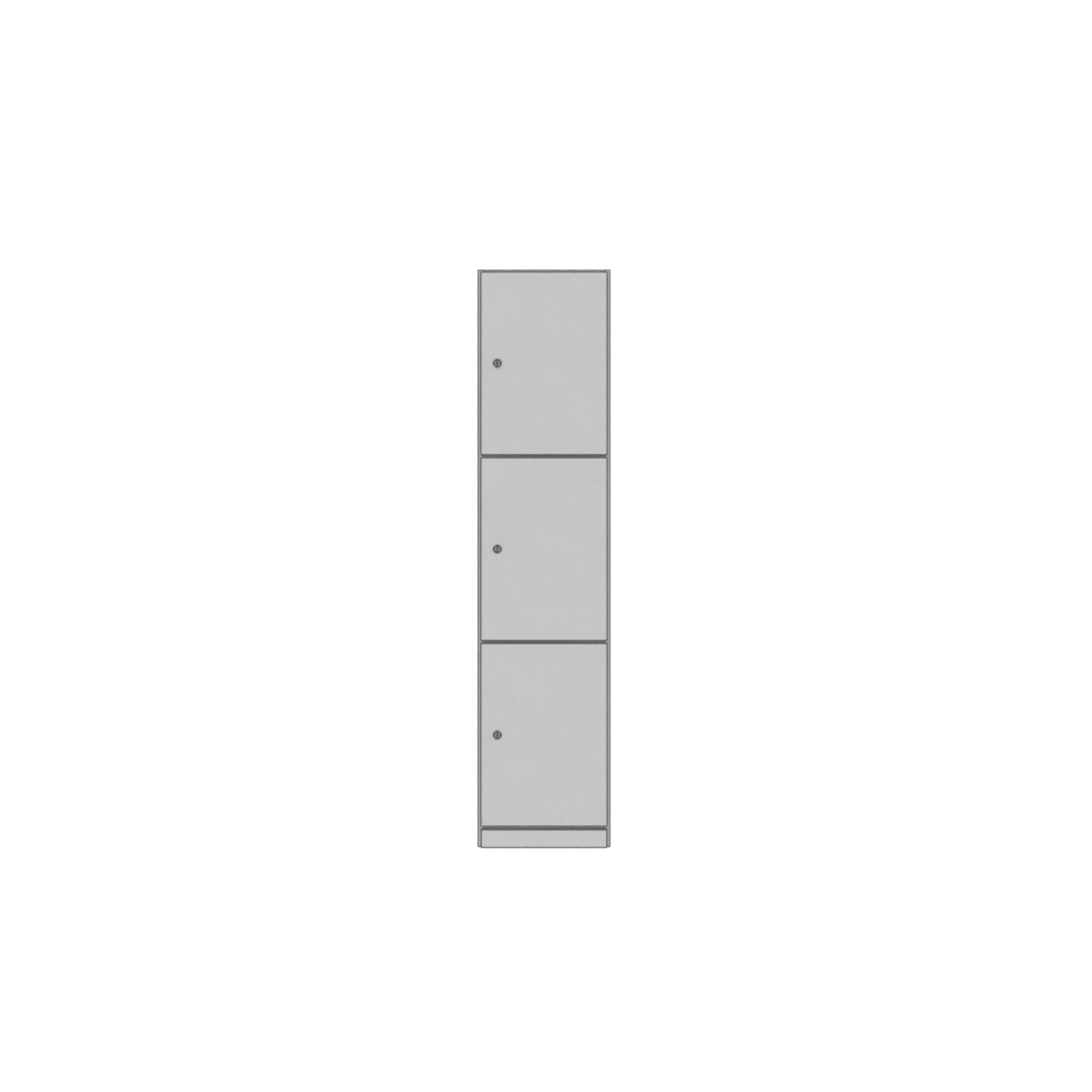 Wooden Locker | 3 Door | 1800mm Tall | Unlimited