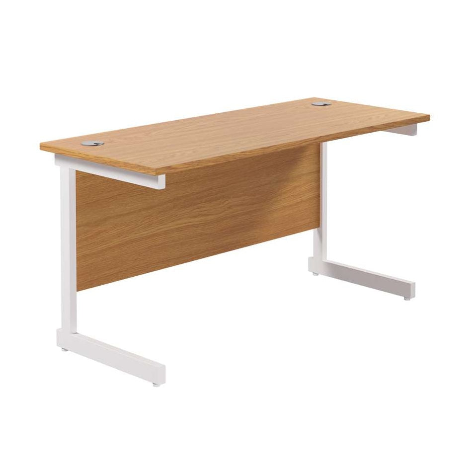 Single Upright Rectangular Desk: 600mm Deep (FSC)