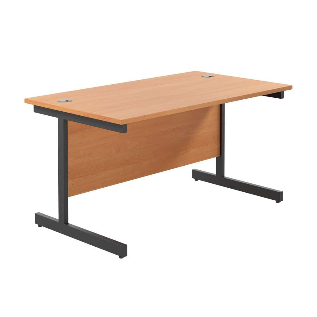 Single Upright Rectangular Desk: 800mm Deep (FSC)