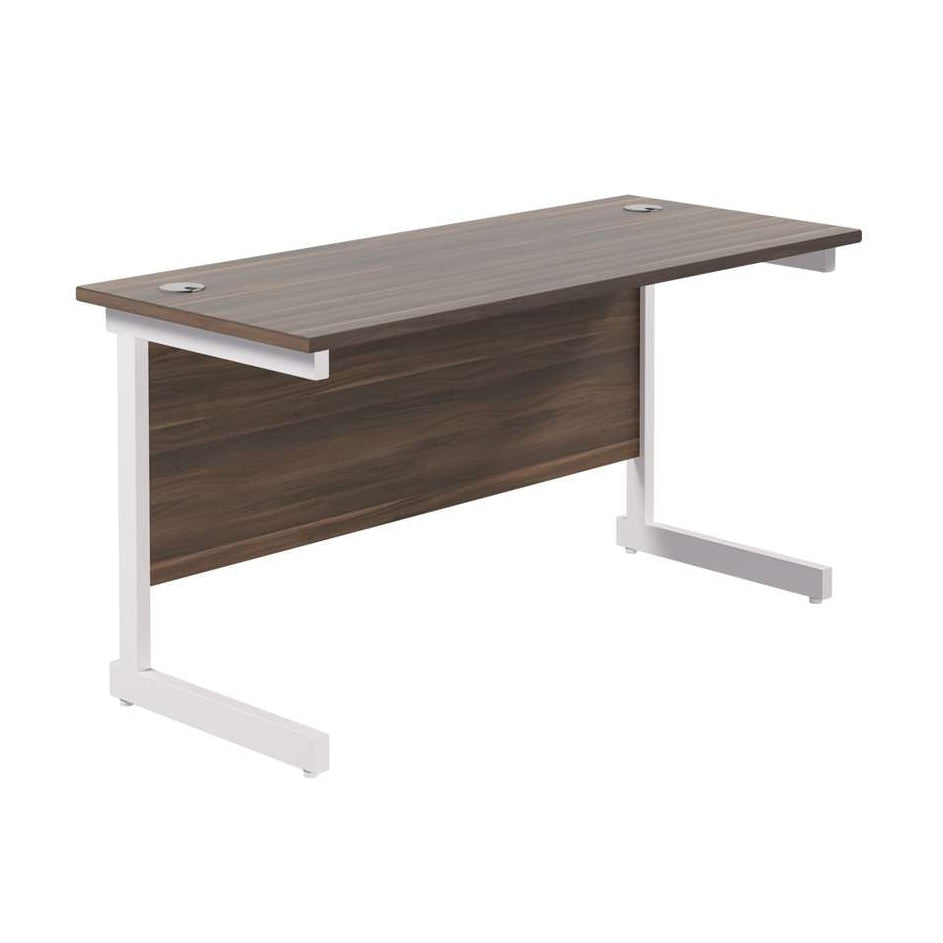 Single Upright Rectangular Desk: 600mm Deep (FSC)