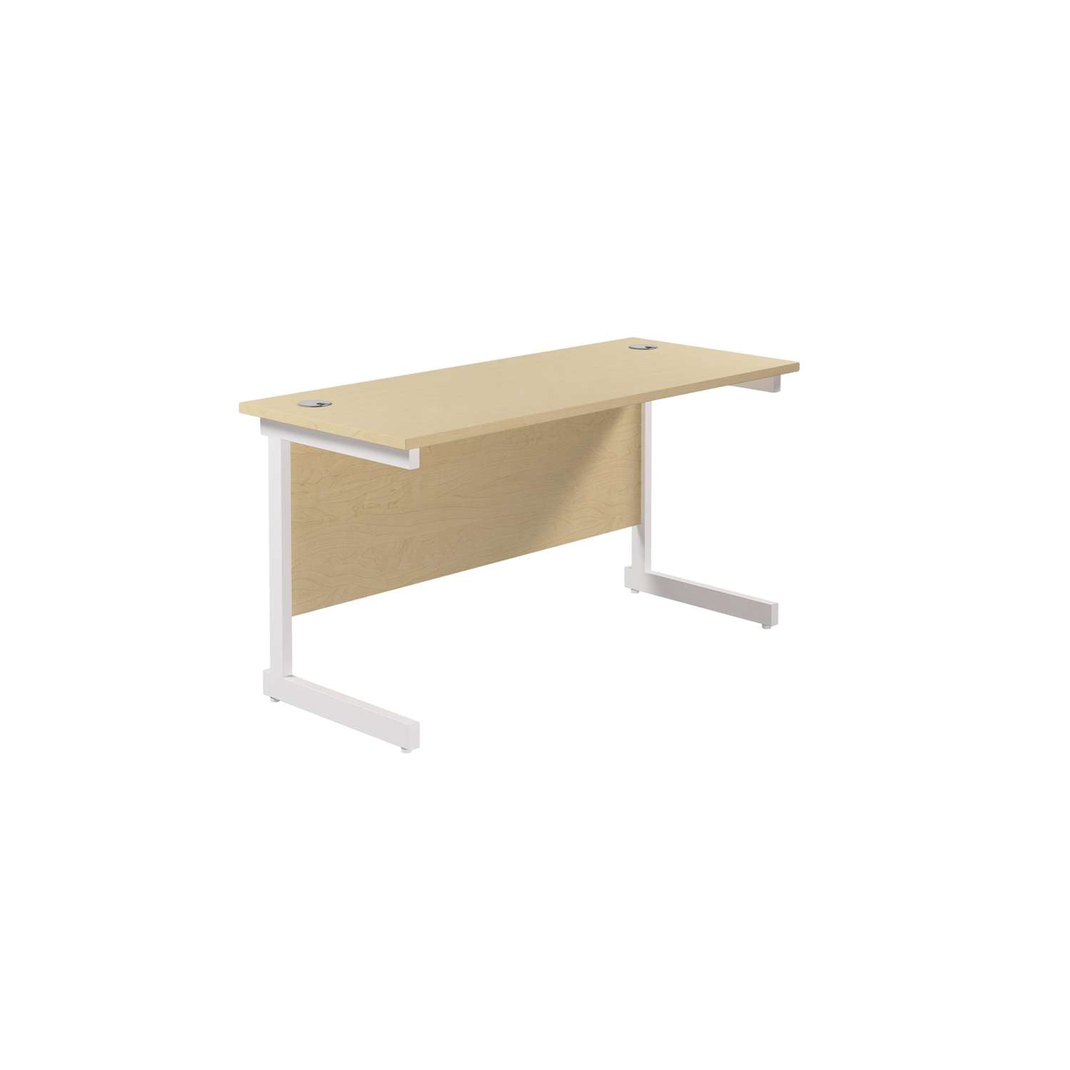 Single Upright Rectangular Desk: 600mm Deep (FSC)