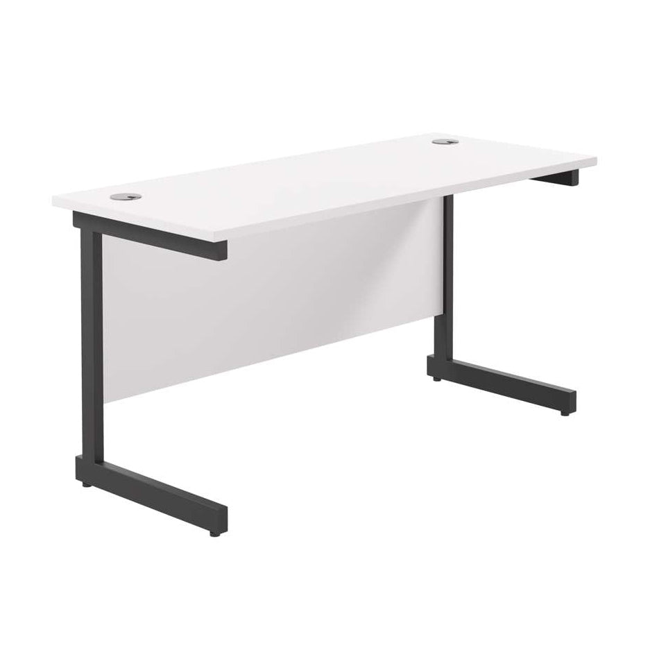 Single Upright Rectangular Desk: 600mm Deep (FSC)