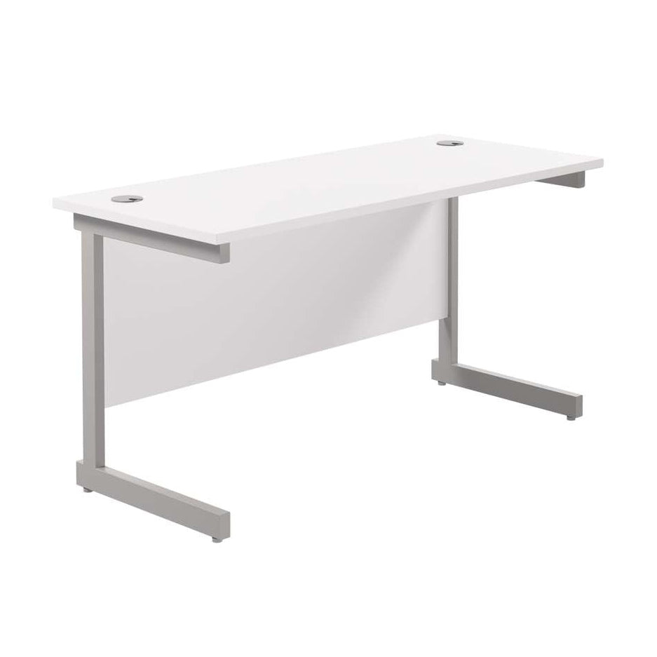 Single Upright Rectangular Desk: 600mm Deep (FSC)