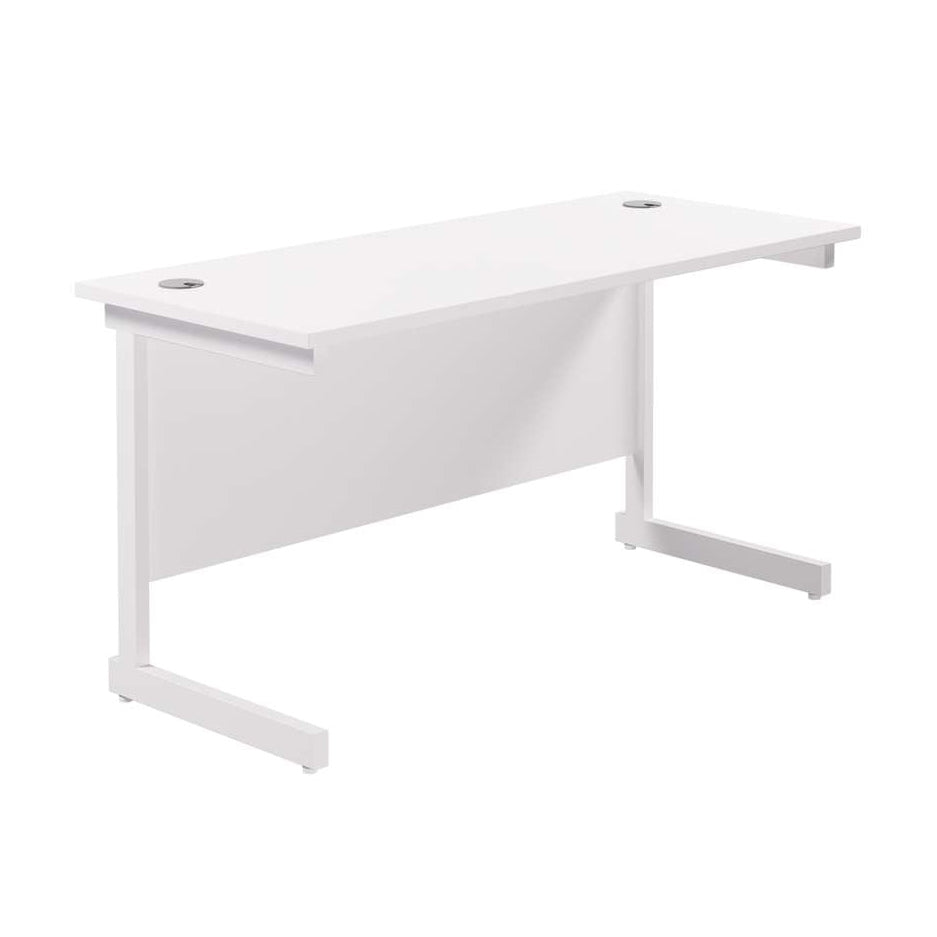 Single Upright Rectangular Desk: 600mm Deep (FSC)