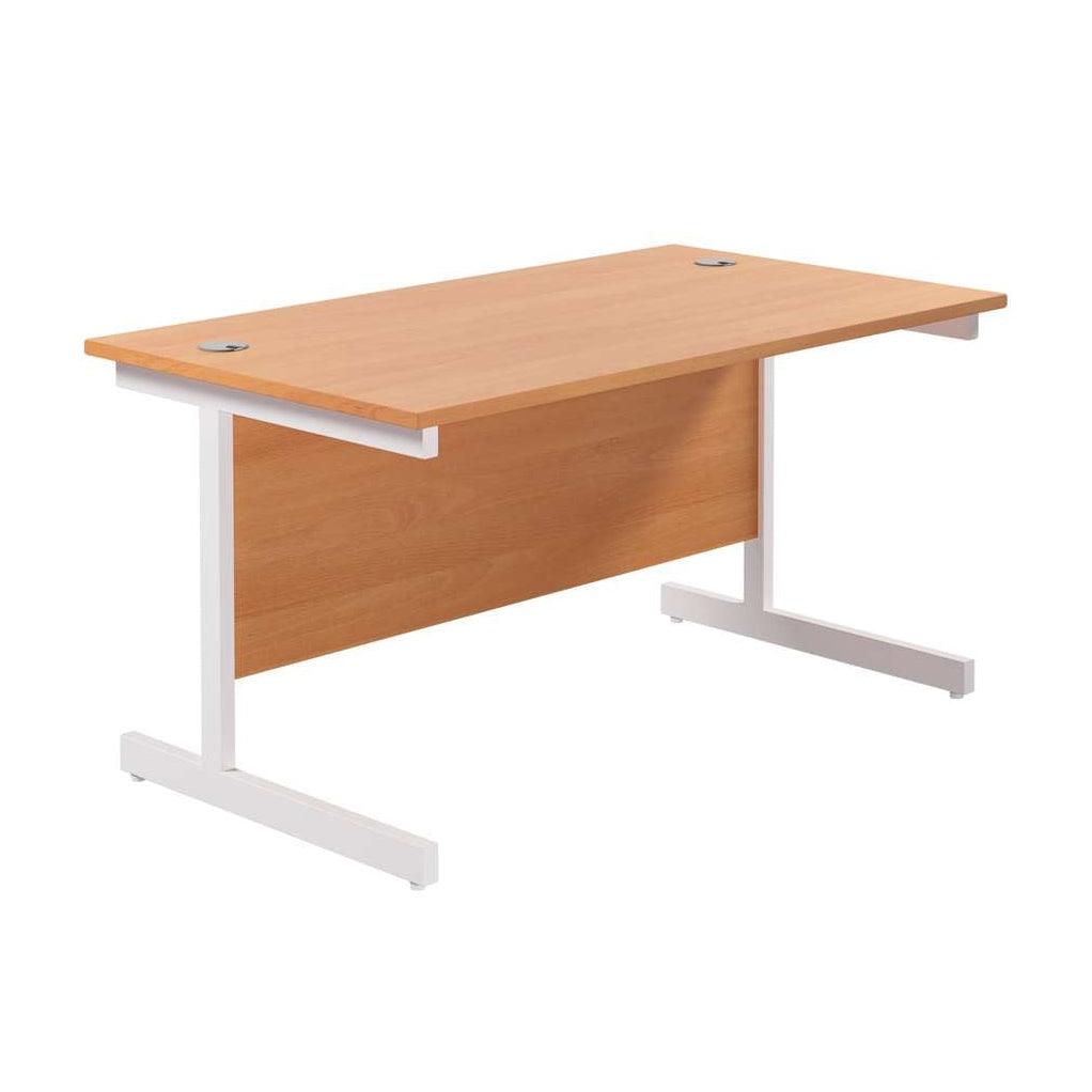 Single Upright Rectangular Desk: 800mm Deep (FSC)