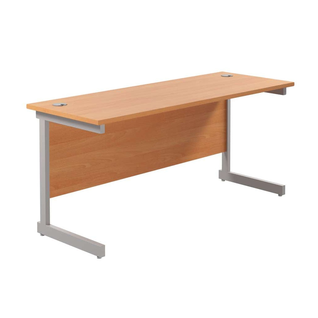 Single Upright Rectangular Desk: 600mm Deep (FSC)