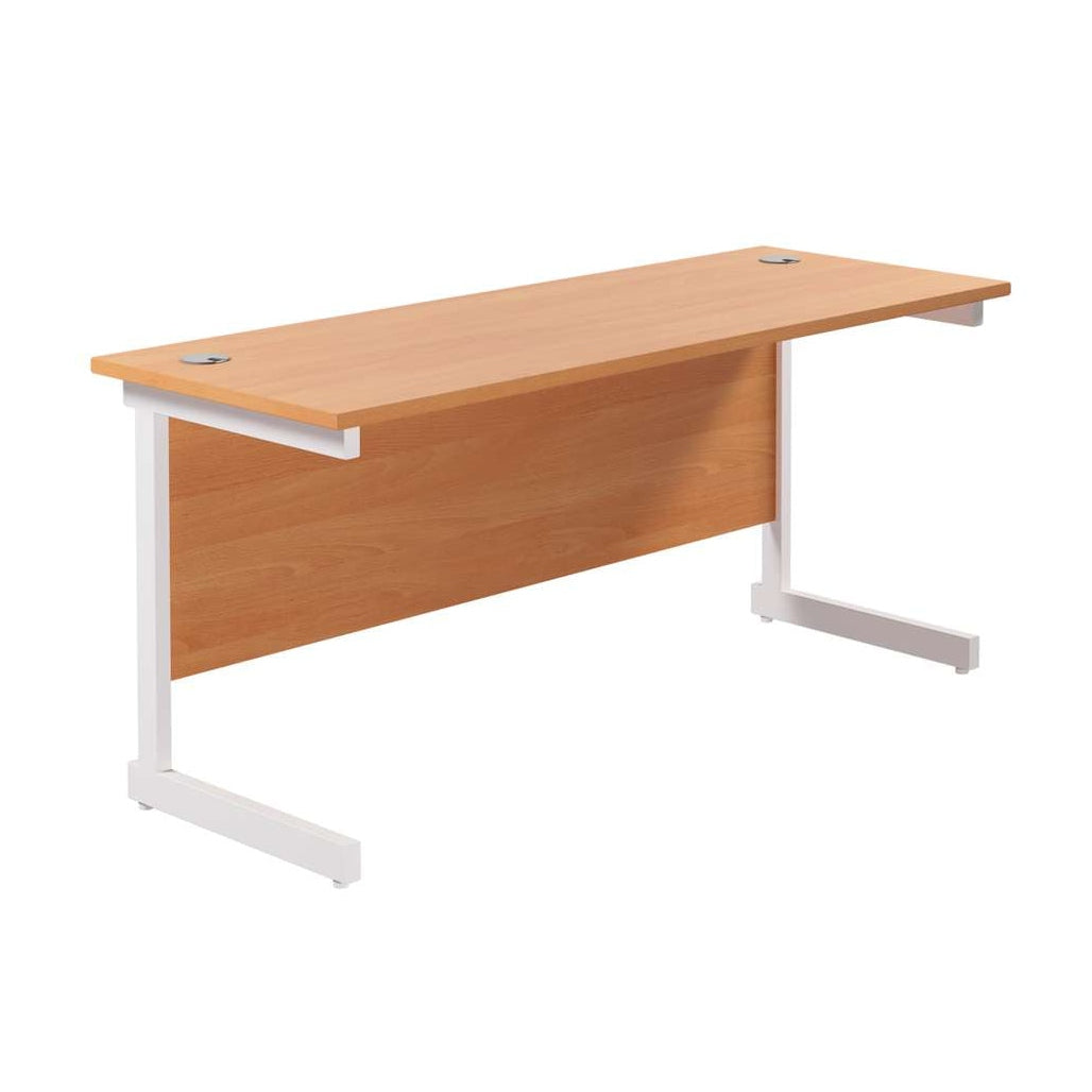 Single Upright Rectangular Desk: 600mm Deep (FSC)