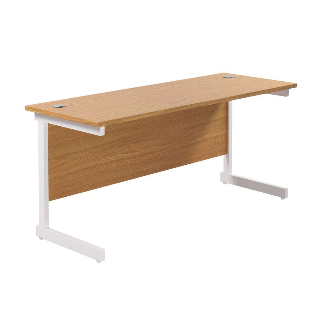 Single Upright Rectangular Desk: 600mm Deep (FSC)