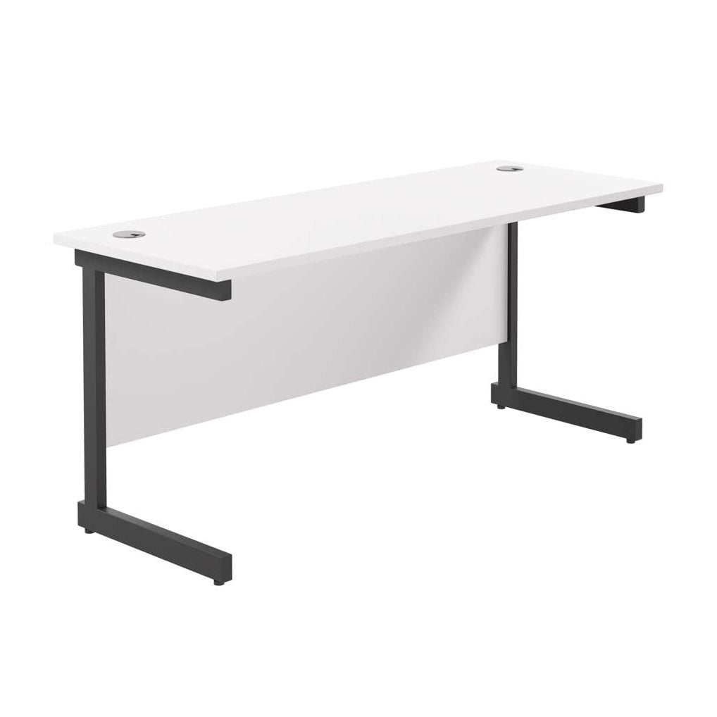 Single Upright Rectangular Desk: 600mm Deep (FSC)