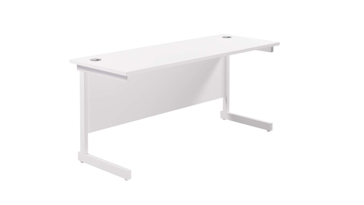 Single Upright Rectangular Desk: 600mm Deep (FSC)