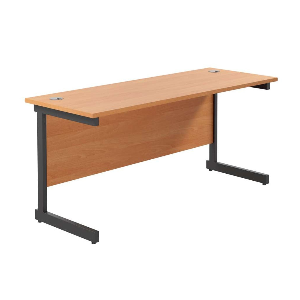 Single Upright Rectangular Desk: 600mm Deep (FSC)