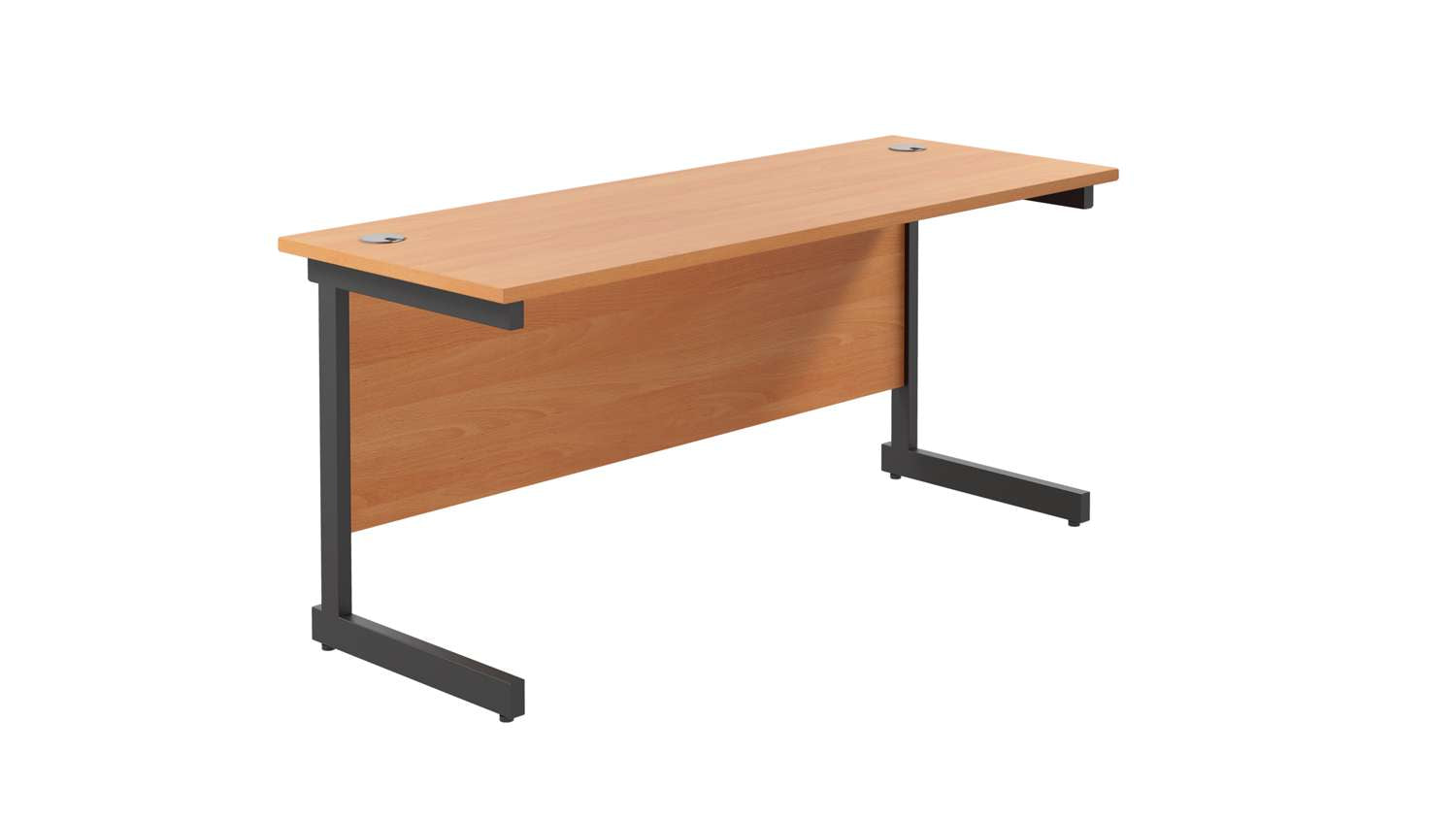 Single Upright Rectangular Desk: 600mm Deep (FSC)