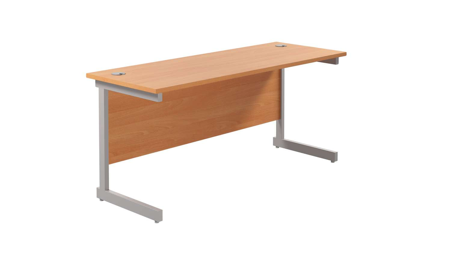 Single Upright Rectangular Desk: 600mm Deep (FSC)