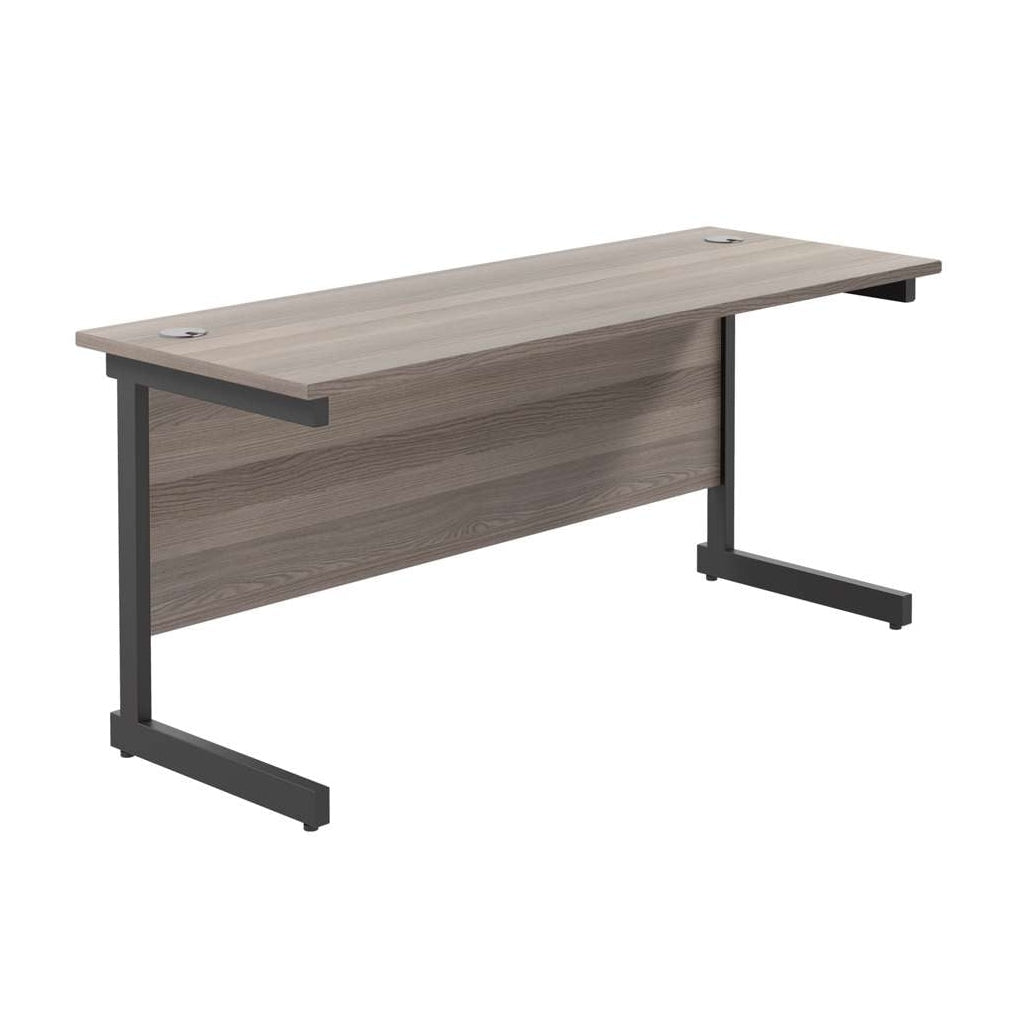 Single Upright Rectangular Desk: 600mm Deep (FSC)