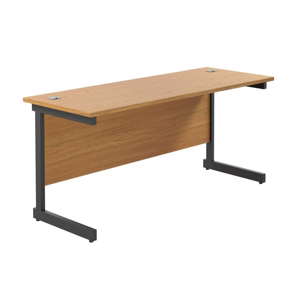 Single Upright Rectangular Desk: 600mm Deep (FSC)