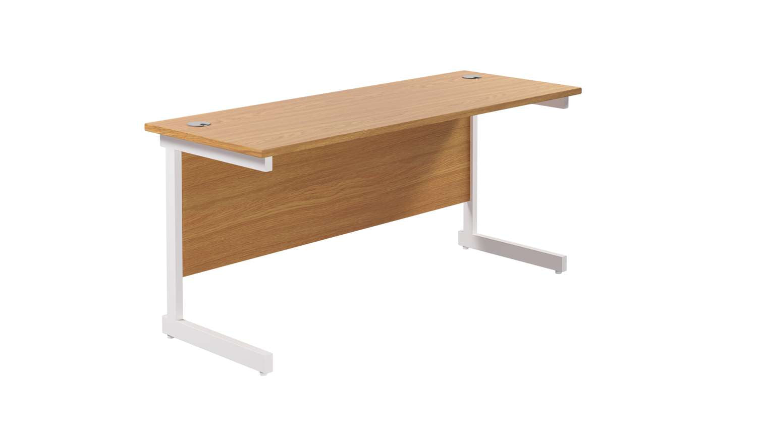 Single Upright Rectangular Desk: 600mm Deep (FSC)