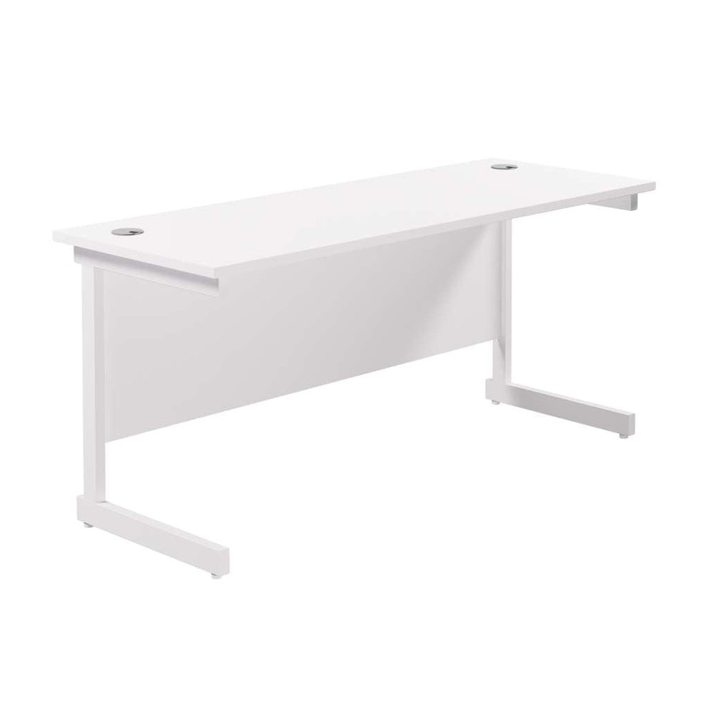 Single Upright Rectangular Desk: 600mm Deep (FSC)