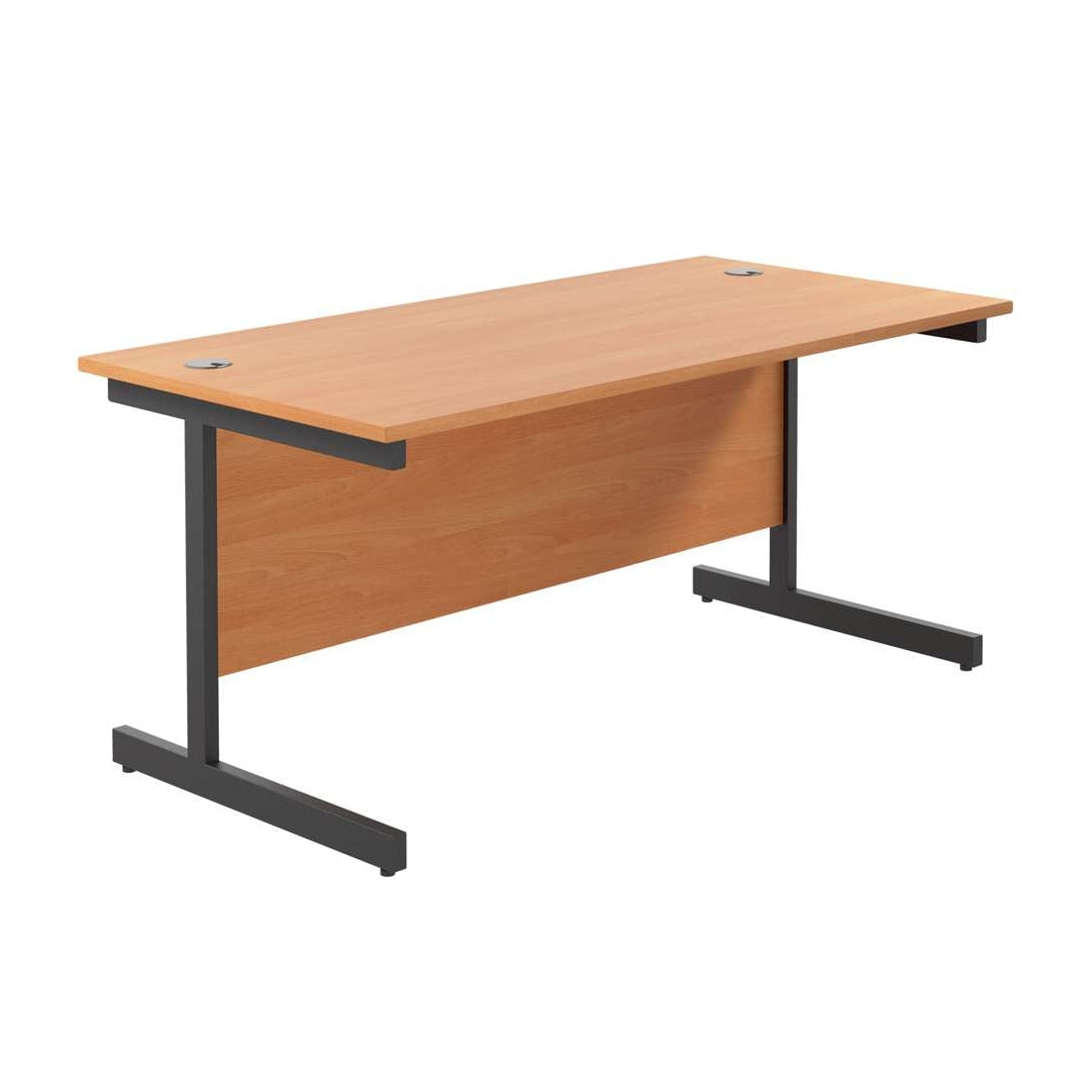 Single Upright Rectangular Desk: 800mm Deep (FSC)