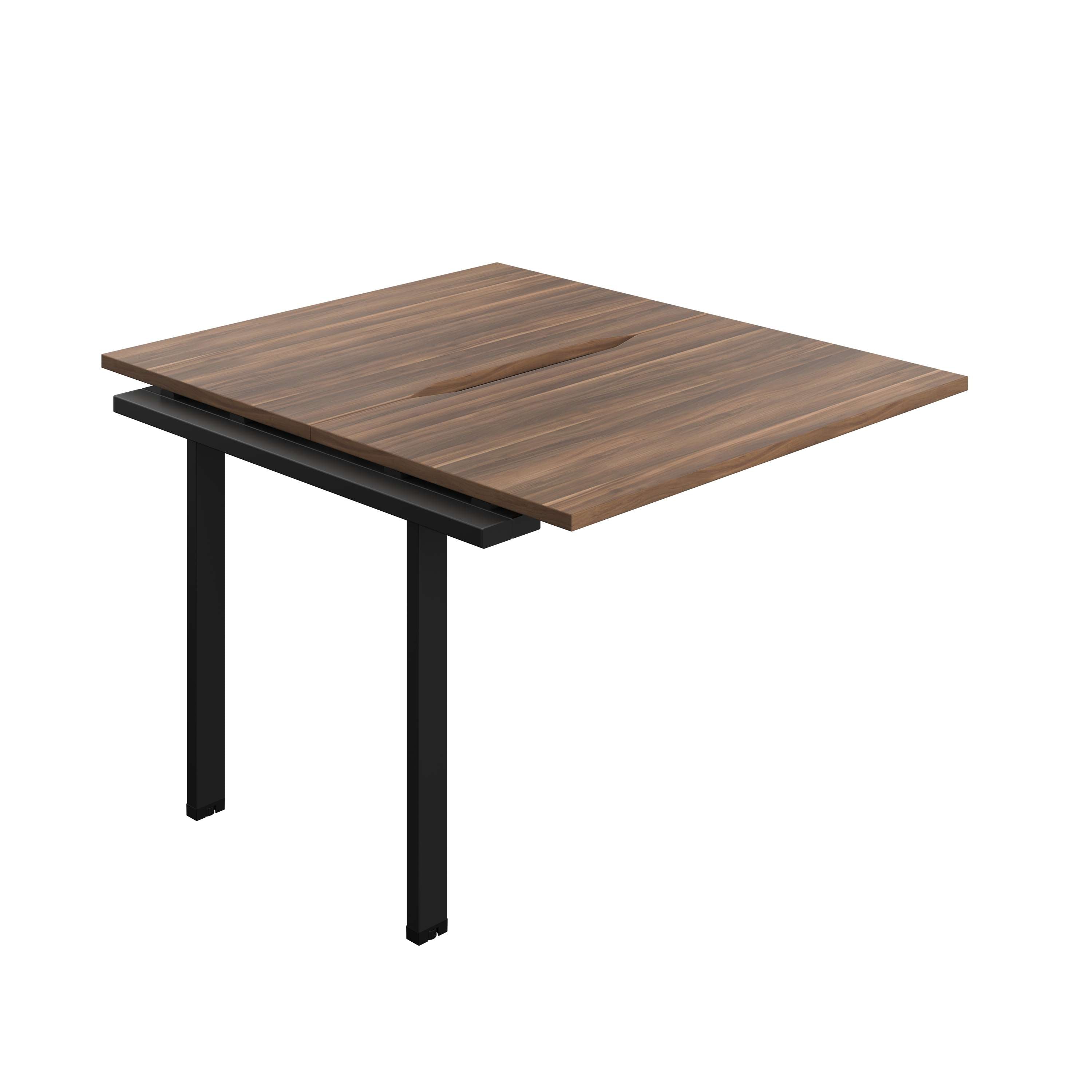 Synergy Bench Extension with Cut Out: 2 Person (FSC) : 1000 | 700 | Dark Walnut/Black