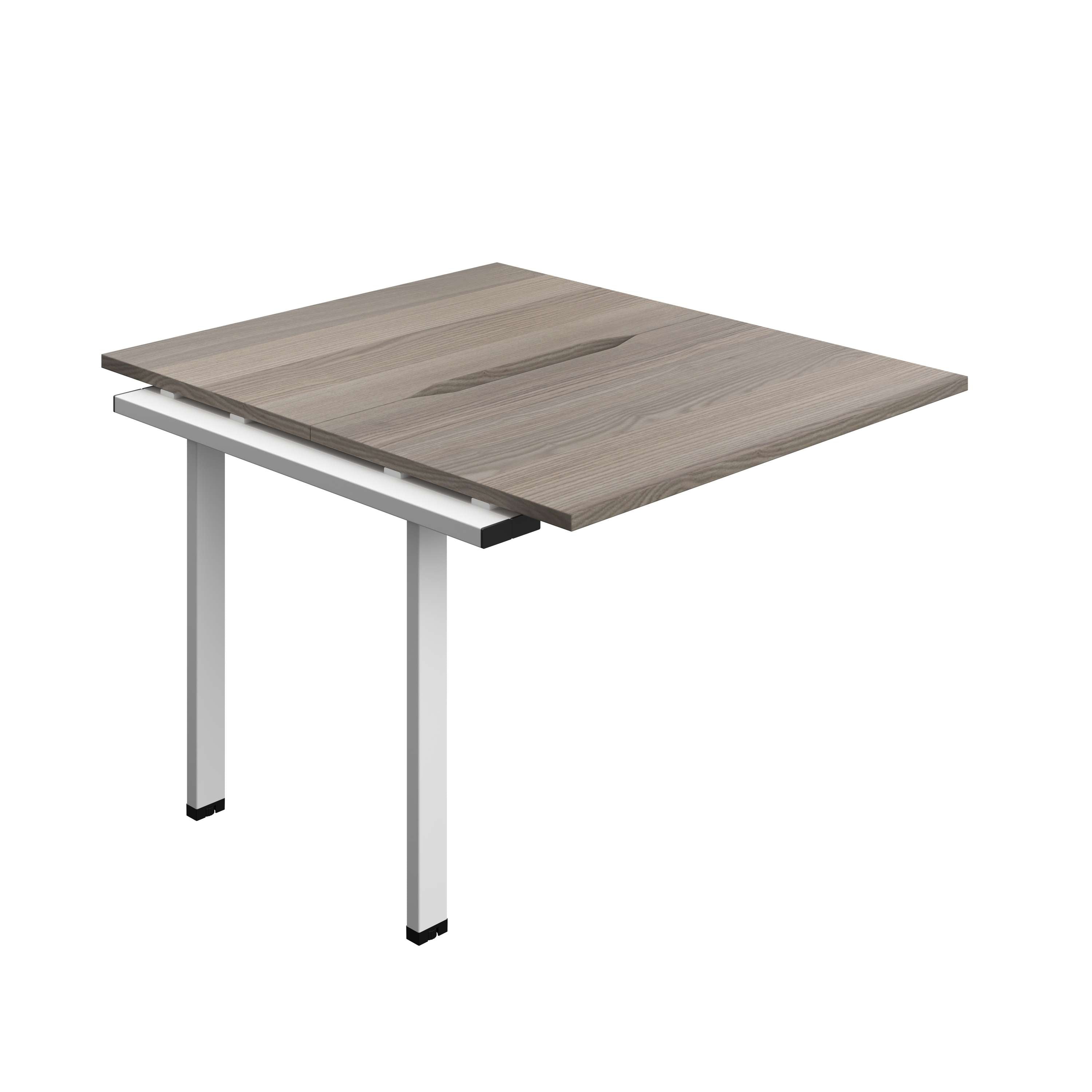 Synergy Bench Extension with Cut Out: 2 Person (FSC) : 1000 | 700 | Grey Oak/White