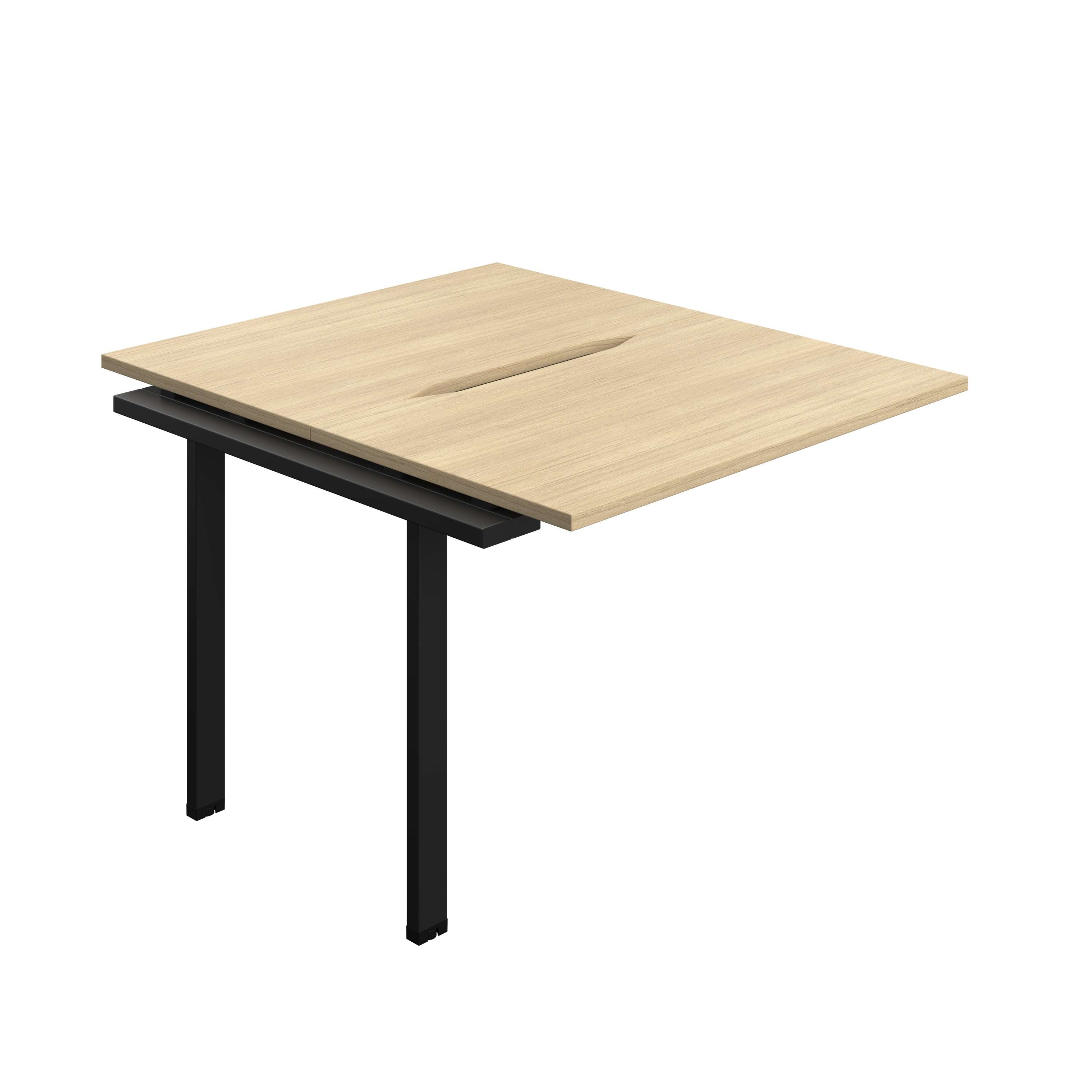Synergy Bench Extension with Cut Out: 2 Person (FSC) : 1000 | 700 | Nova Oak/Black