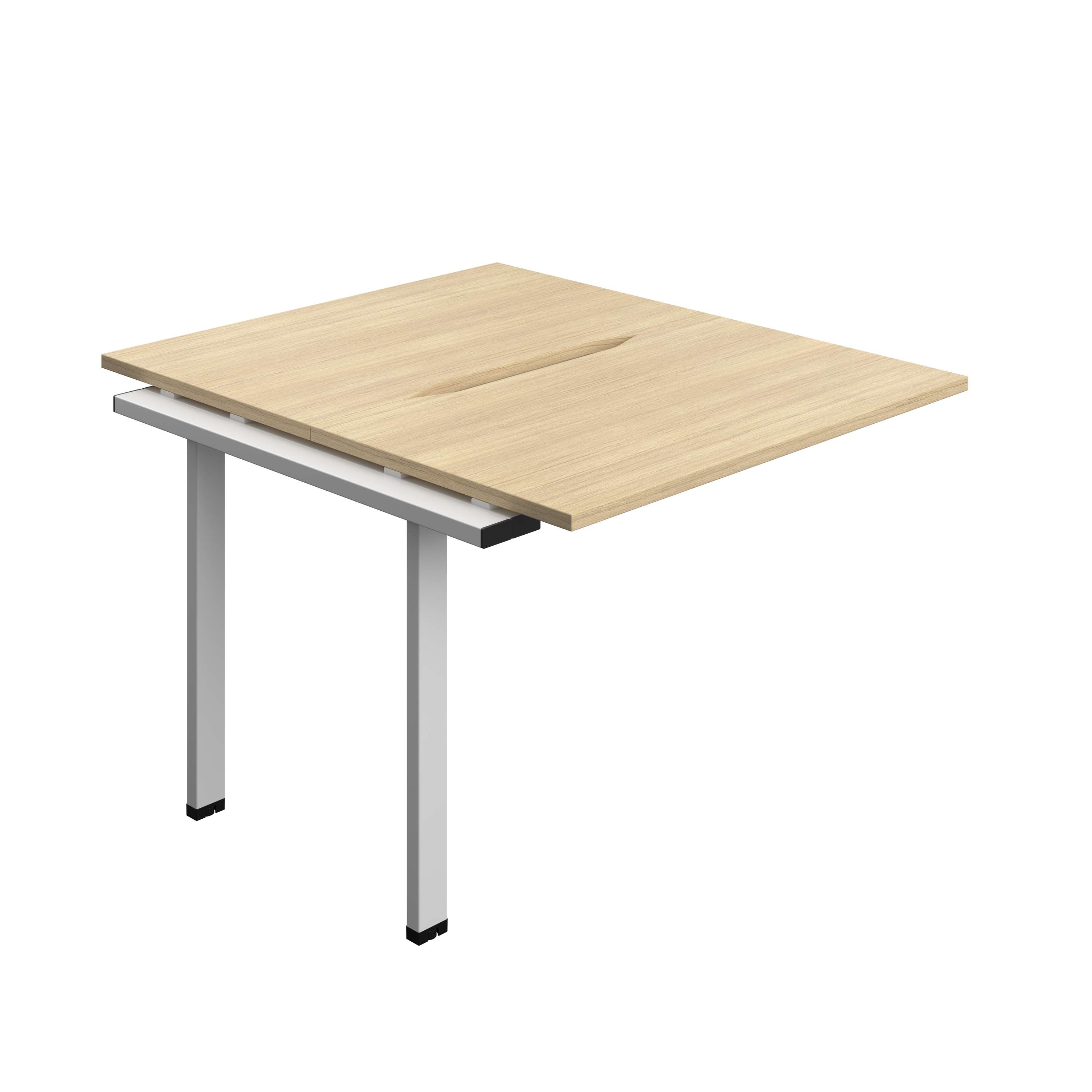 Synergy Bench Extension with Cut Out: 2 Person (FSC) : 1000 | 700 | Nova Oak/Silver