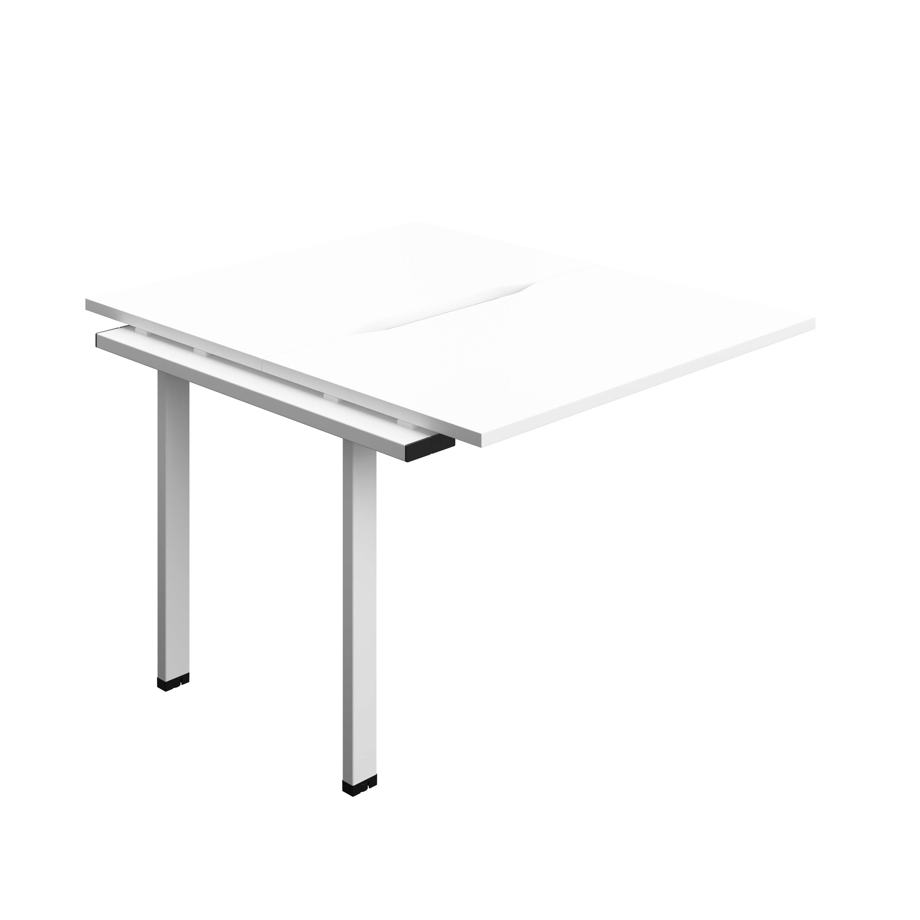 Synergy Bench Extension with Cut Out: 2 Person (FSC) : 1000 | 700 | White/White