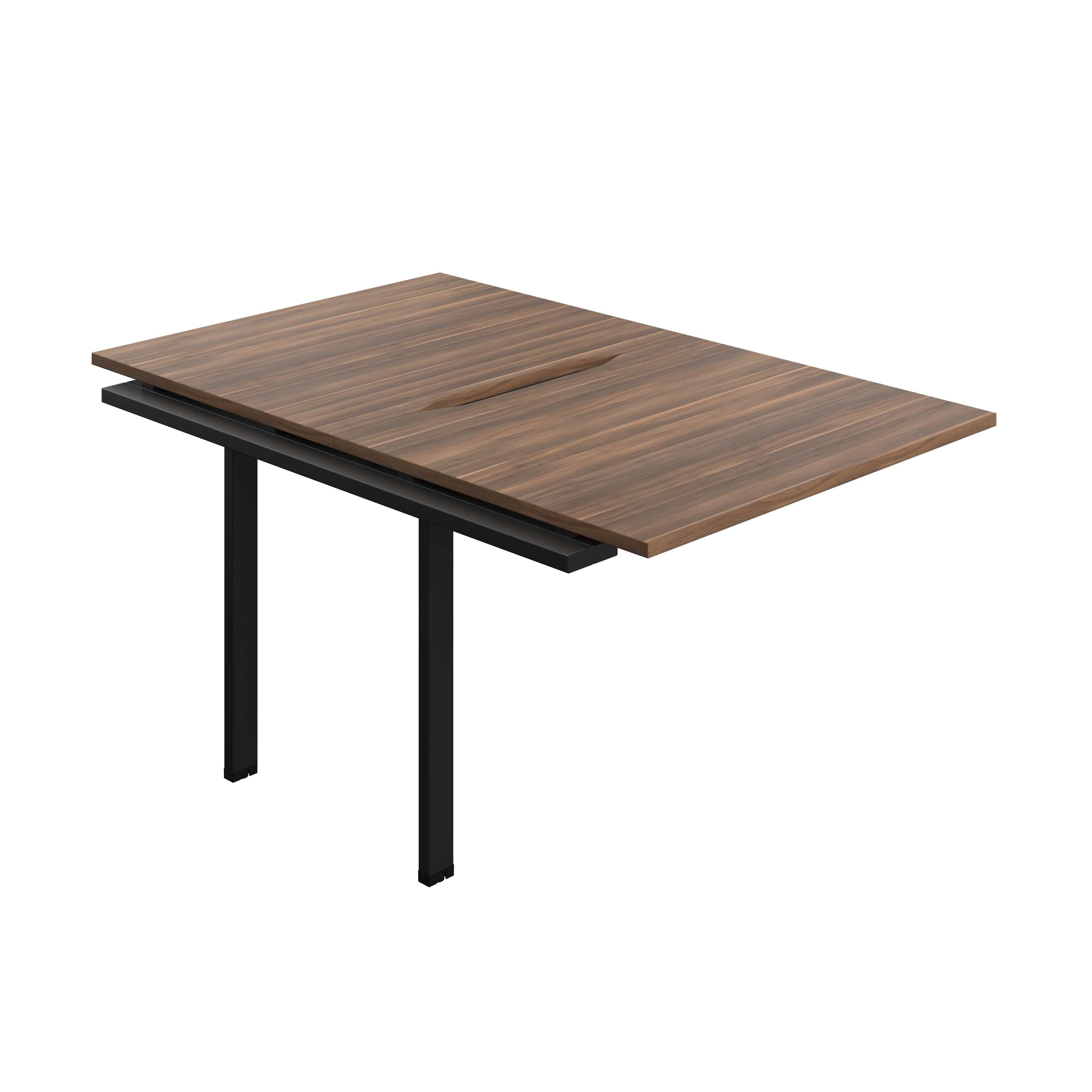 Synergy Bench Extension with Cut Out: 2 Person (FSC) : 1000 | 800 | Dark Walnut/Black