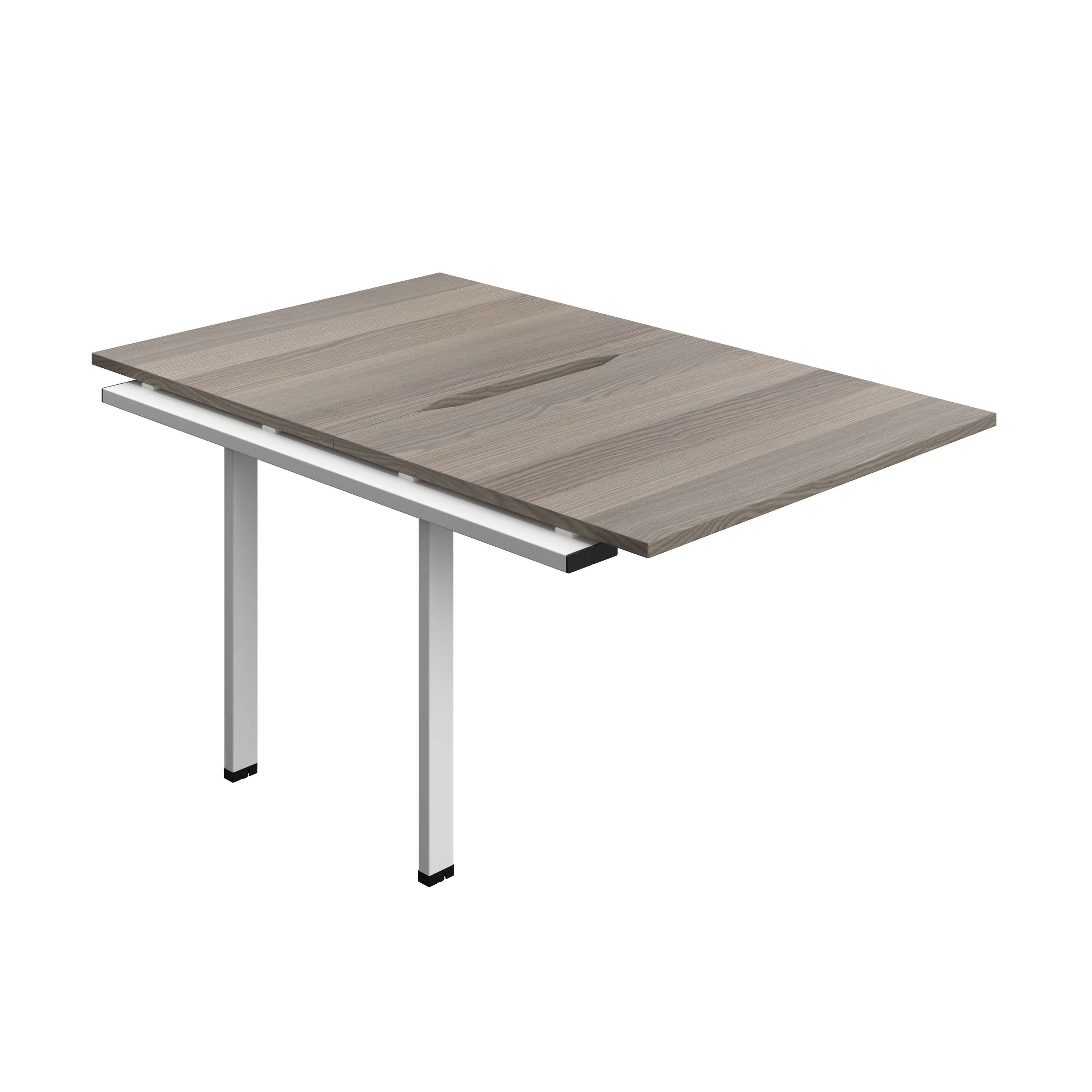 Synergy Bench Extension with Cut Out: 2 Person (FSC) : 1000 | 800 | Grey Oak/White