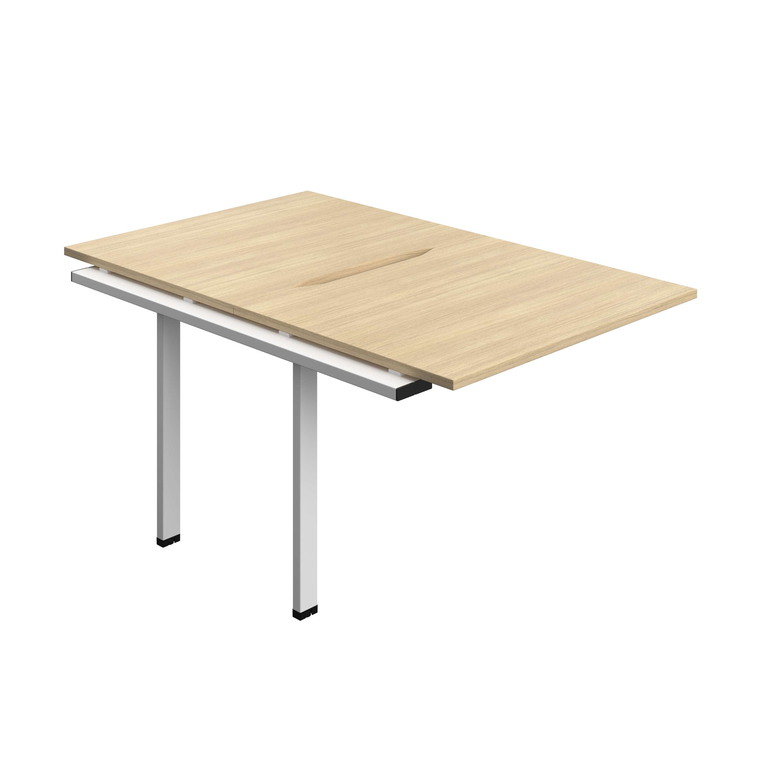 Synergy Bench Extension with Cut Out: 2 Person (FSC) : 1000 | 800 | Nova Oak/White