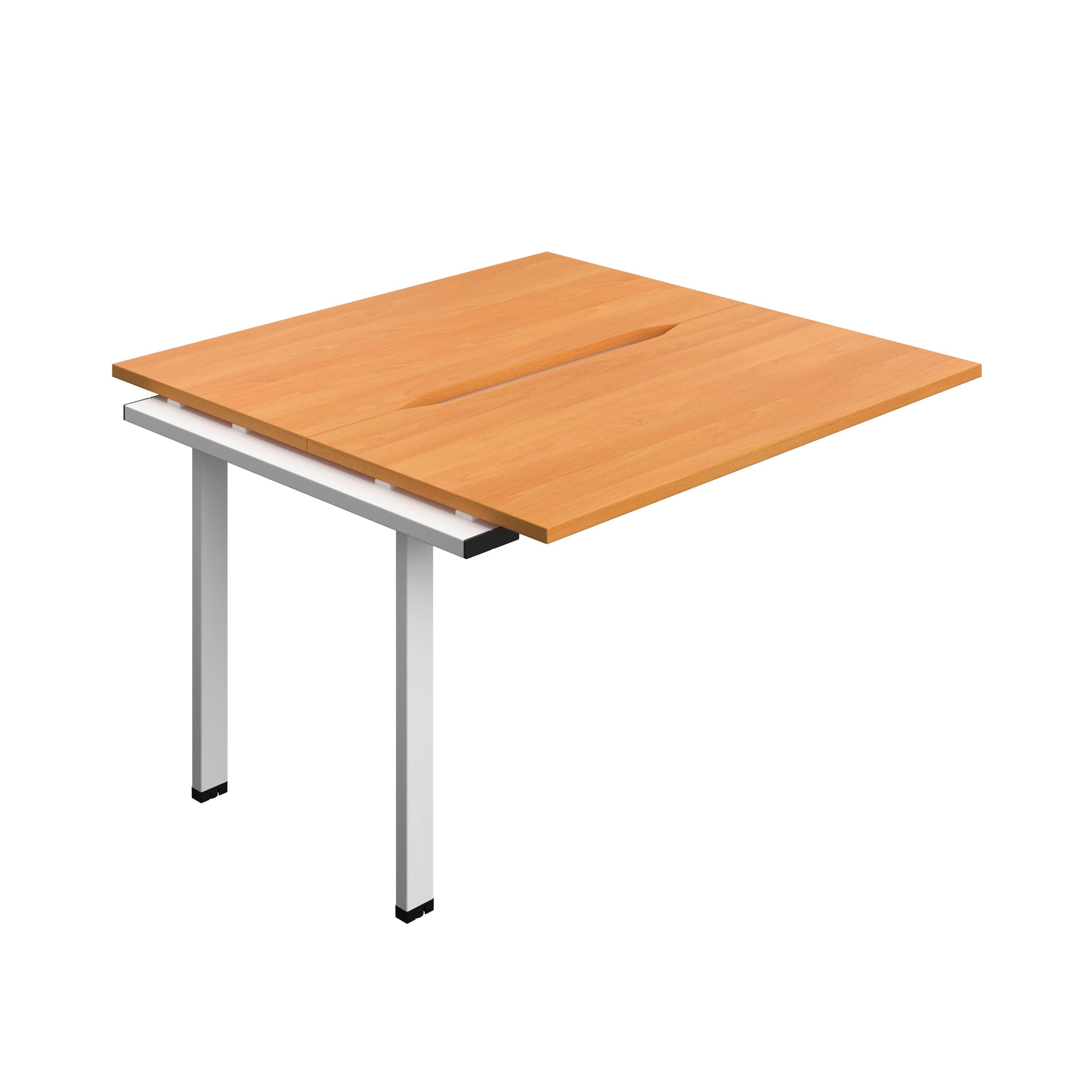 Synergy Bench Extension with Cut Out: 2 Person (FSC) : 1200 | 600 | Beech/White