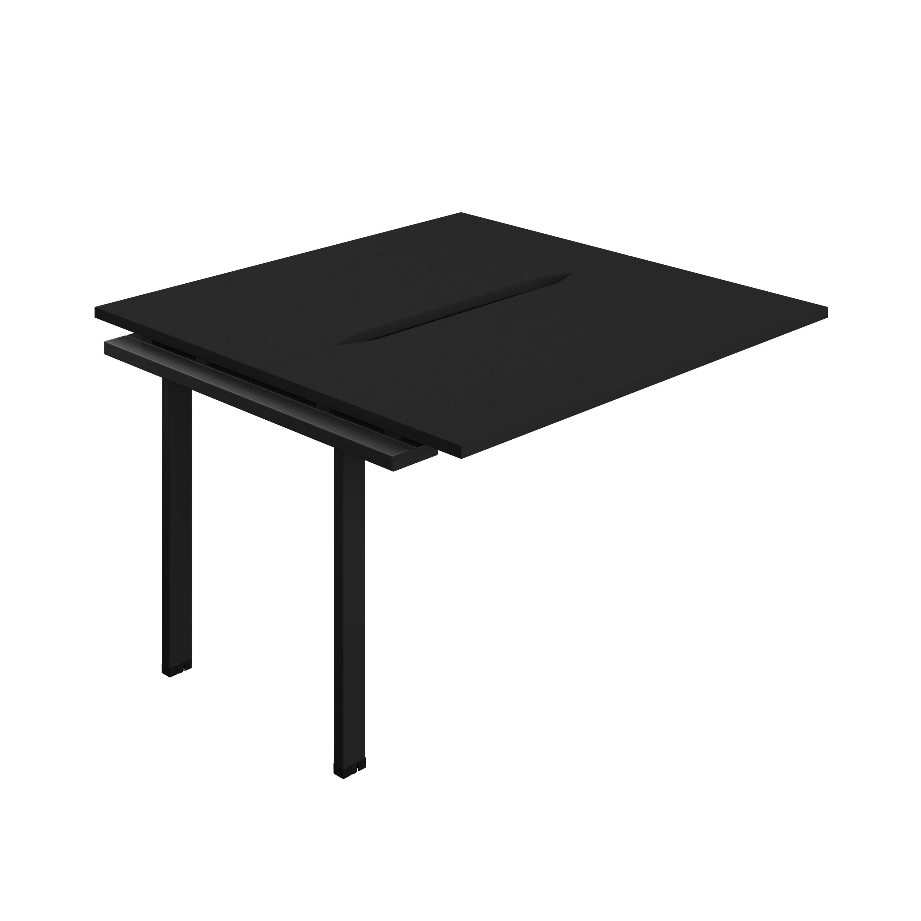 Synergy Bench Extension with Cut Out: 2 Person (FSC) : 1200 | 600 | Black/Black