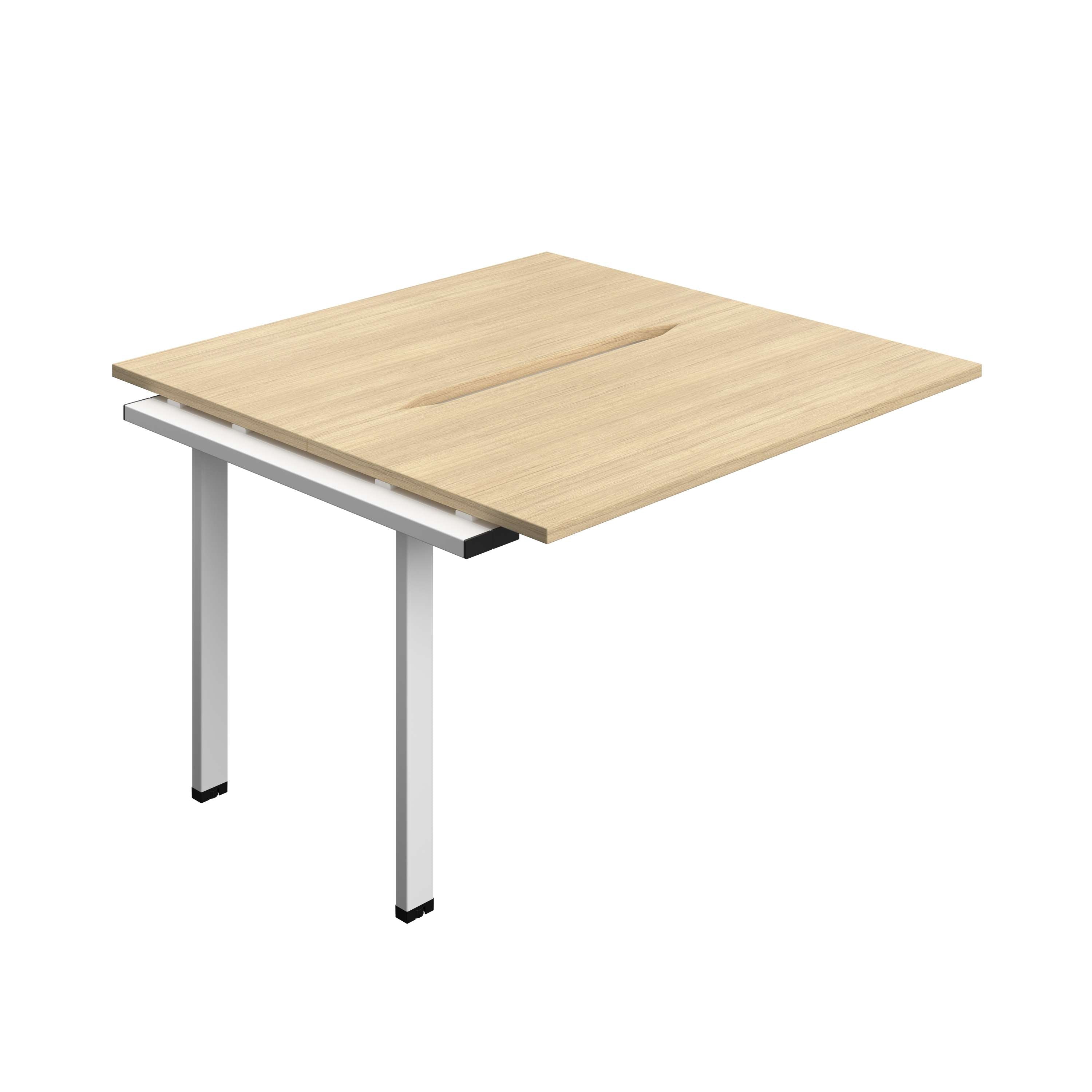 Synergy Bench Extension with Cut Out: 2 Person (FSC) : 1200 | 600 | Nova Oak/White