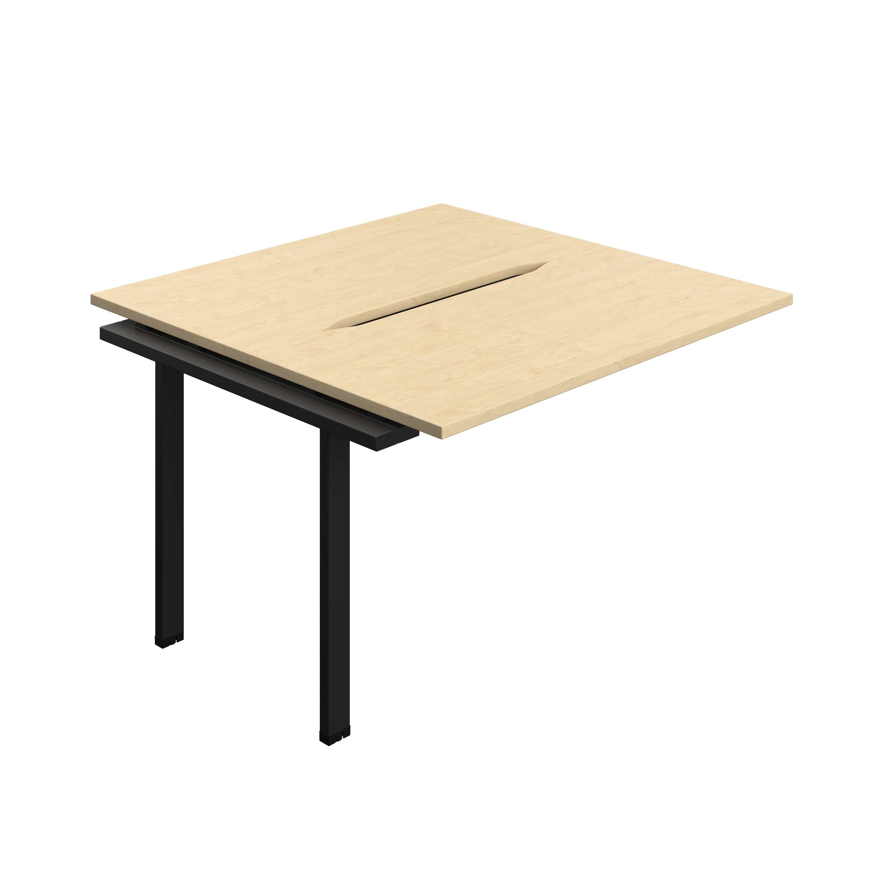 Synergy Bench Extension with Cut Out: 2 Person (FSC) : 1200 | 700 | Maple/Black