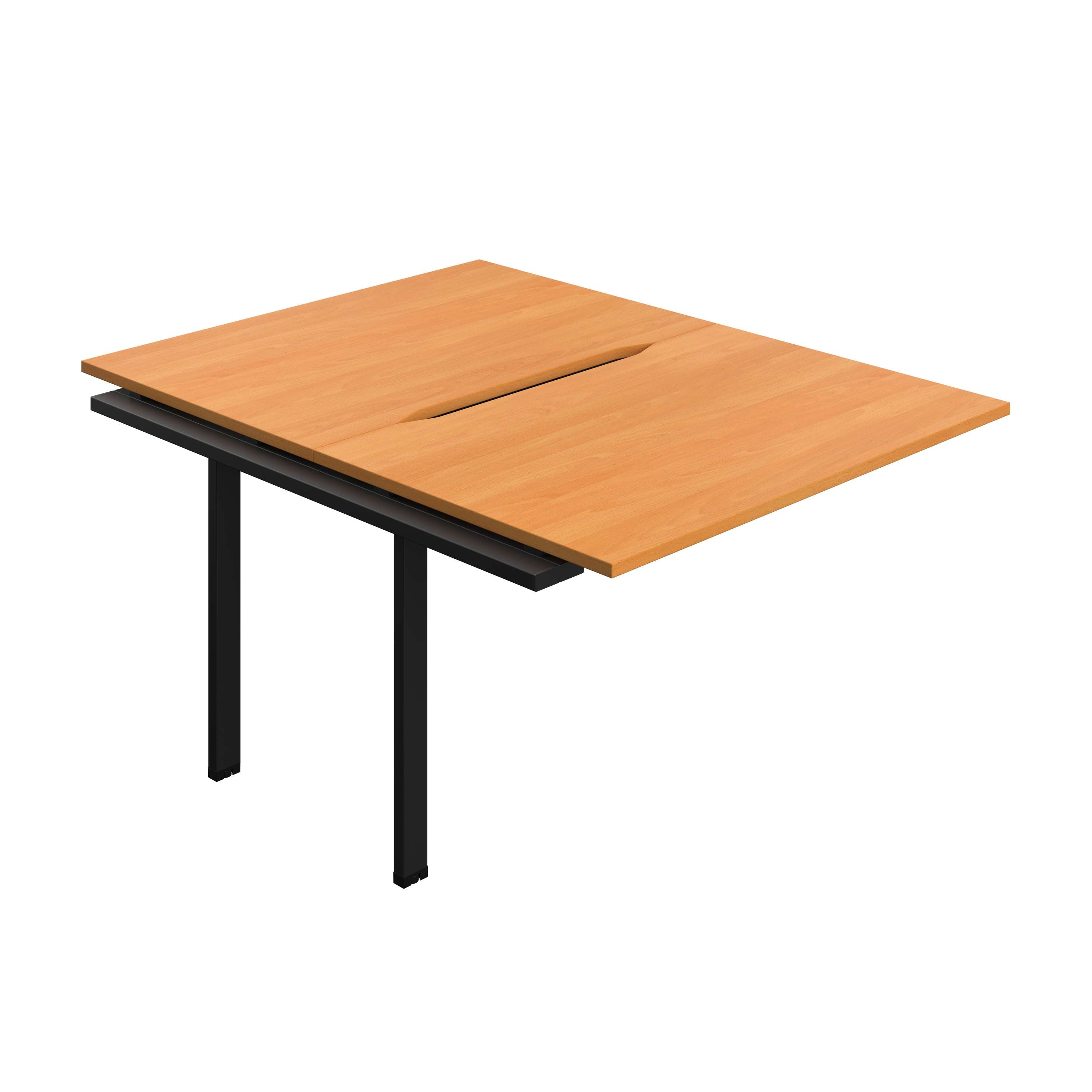Synergy Bench Extension with Cut Out: 2 Person (FSC) : 1200 | 800 | Beech/Black