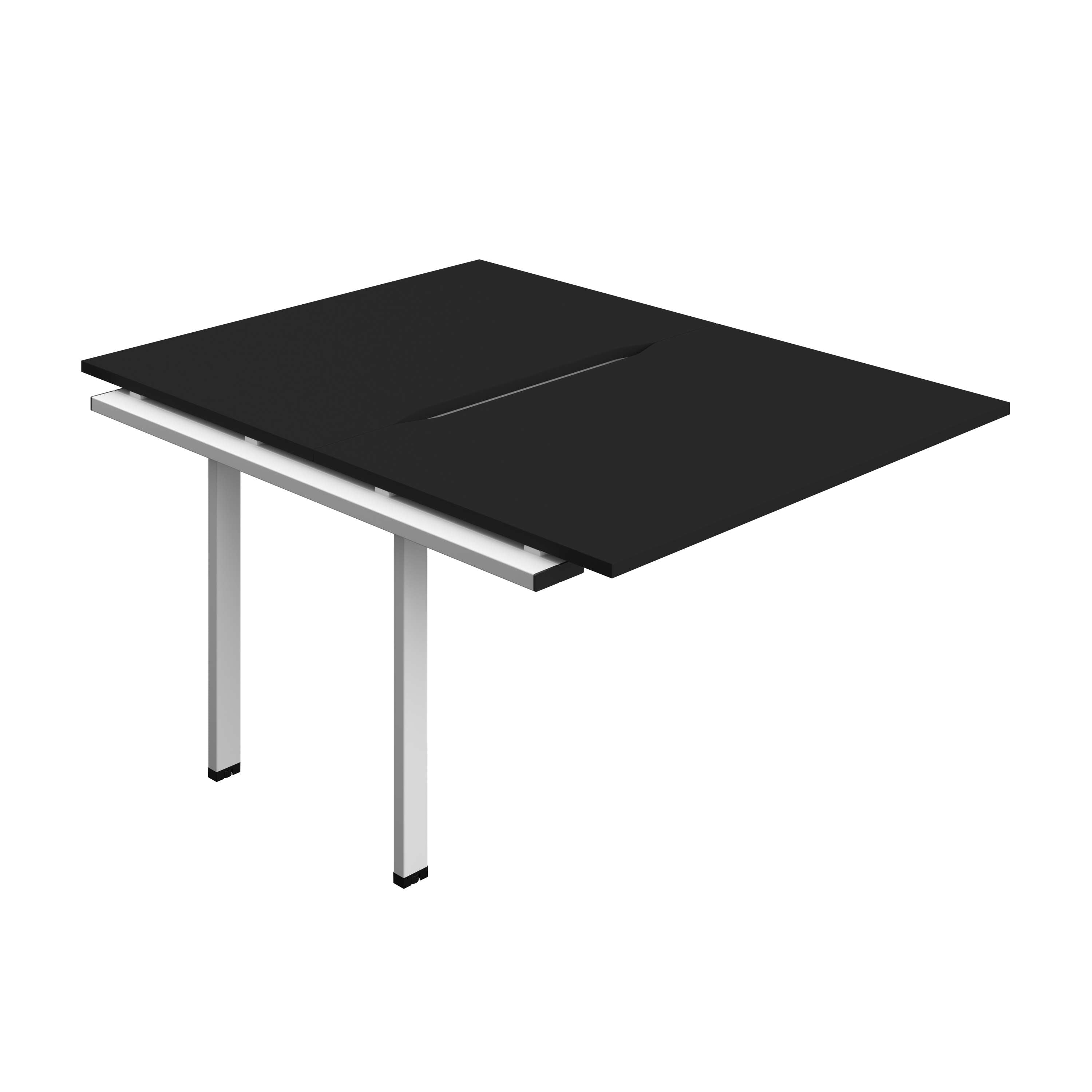Synergy Bench Extension with Cut Out: 2 Person (FSC) : 1200 | 800 | Black/White