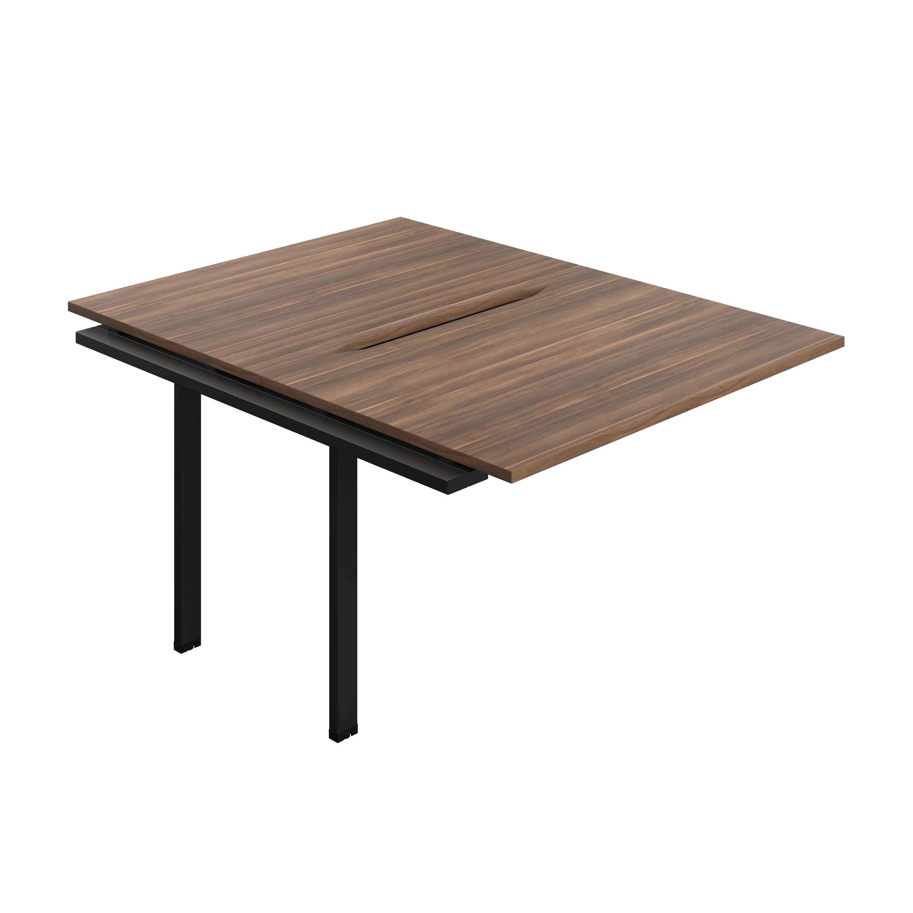 Synergy Bench Extension with Cut Out: 2 Person (FSC) : 1200 | 800 | Dark Walnut/Black