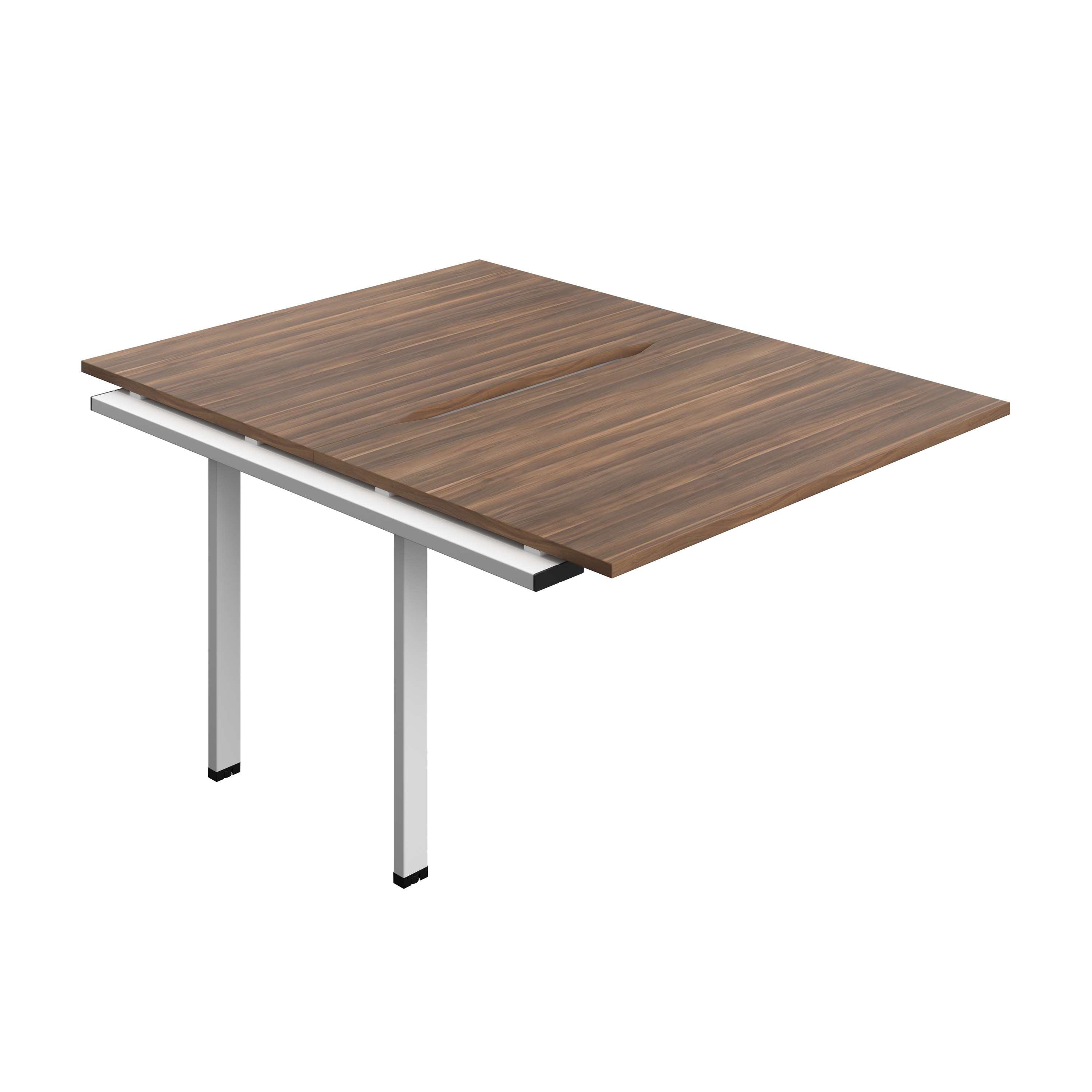 Synergy Bench Extension with Cut Out: 2 Person (FSC) : 1200 | 800 | Dark Walnut/White