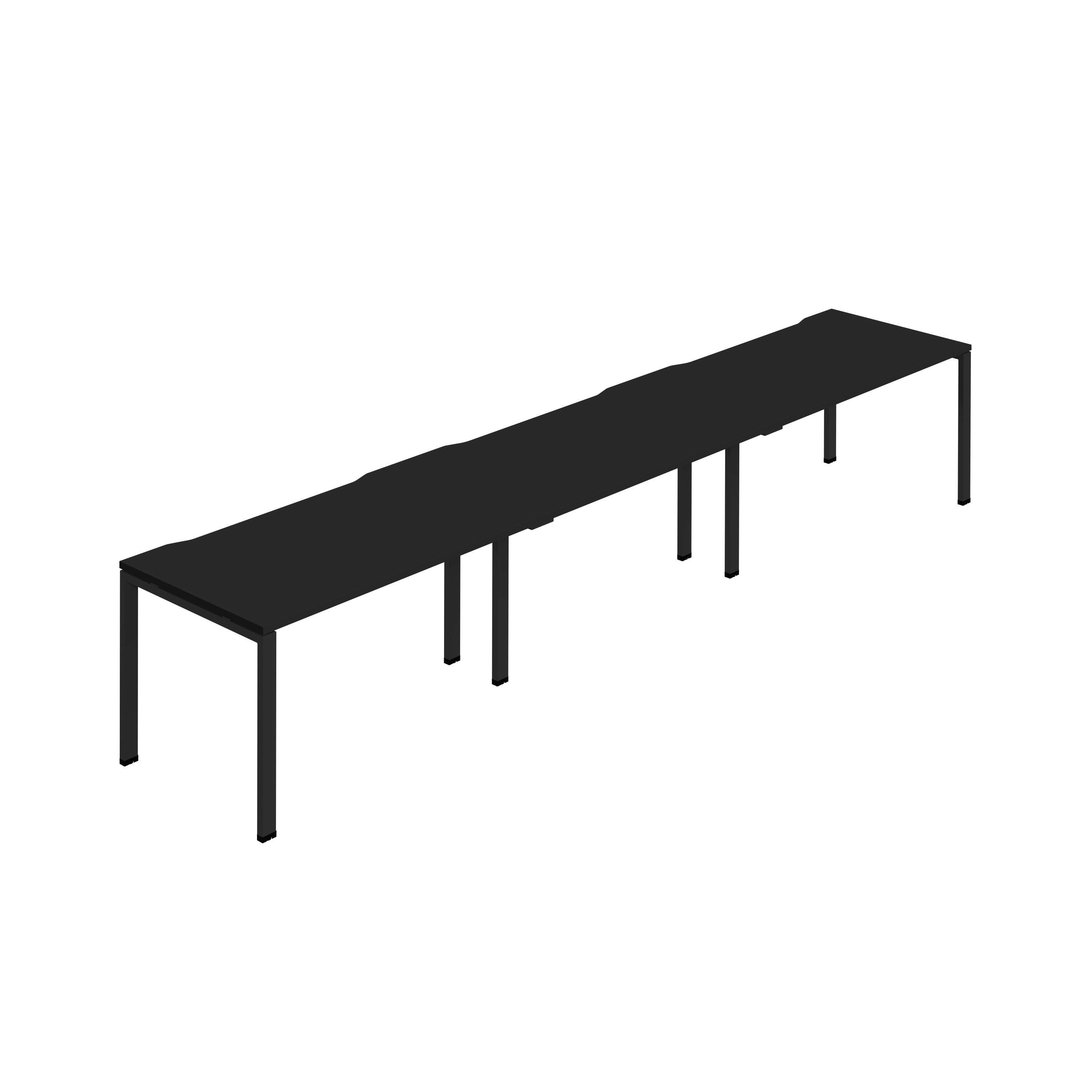 Synergy 3SP Bench Desk|1200X800mm|GoalPost|Black/Black