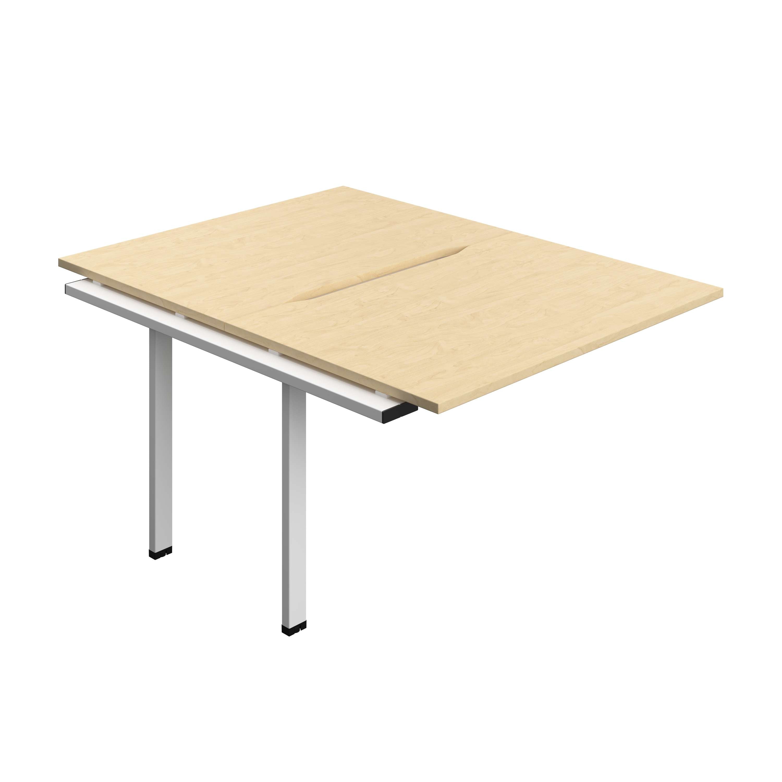 Synergy Bench Extension with Cut Out: 2 Person (FSC) : 1200 | 800 | Maple/White