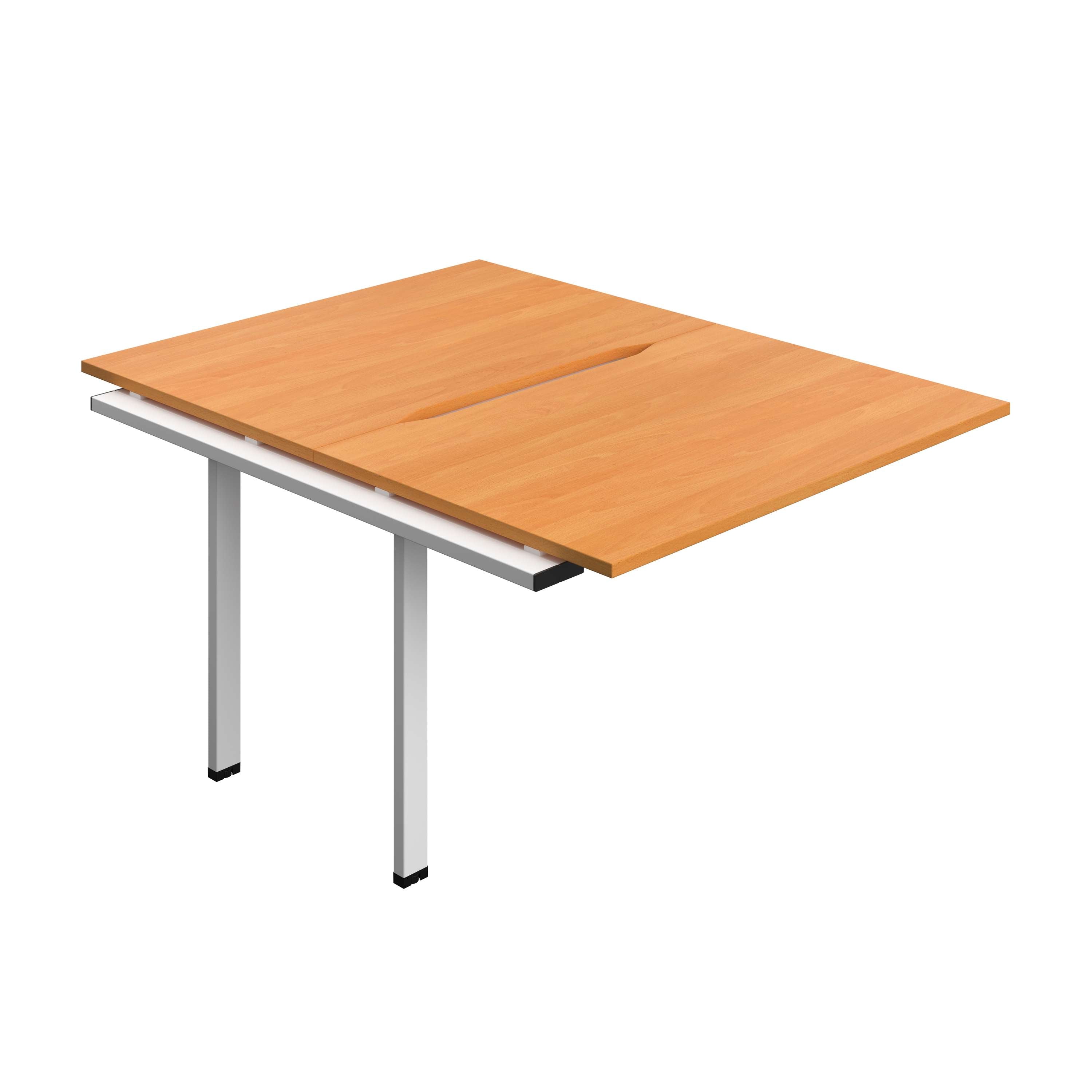 Synergy Bench Extension with Cut Out: 2 Person (FSC) : 1200 | 800 | Unlimited/White
