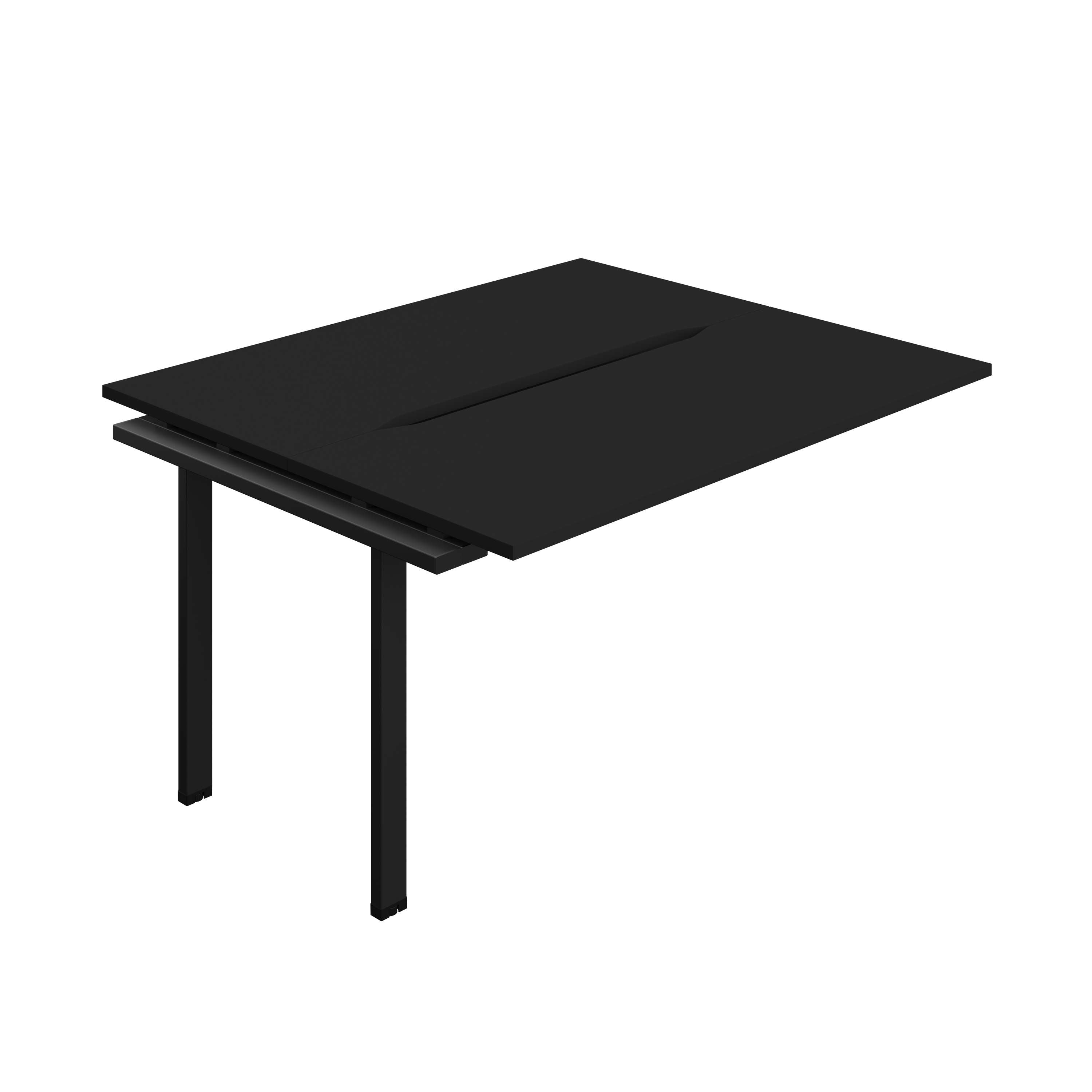 Synergy Bench Extension with Cut Out: 2 Person (FSC) : 1400 | 600 | Black/Black