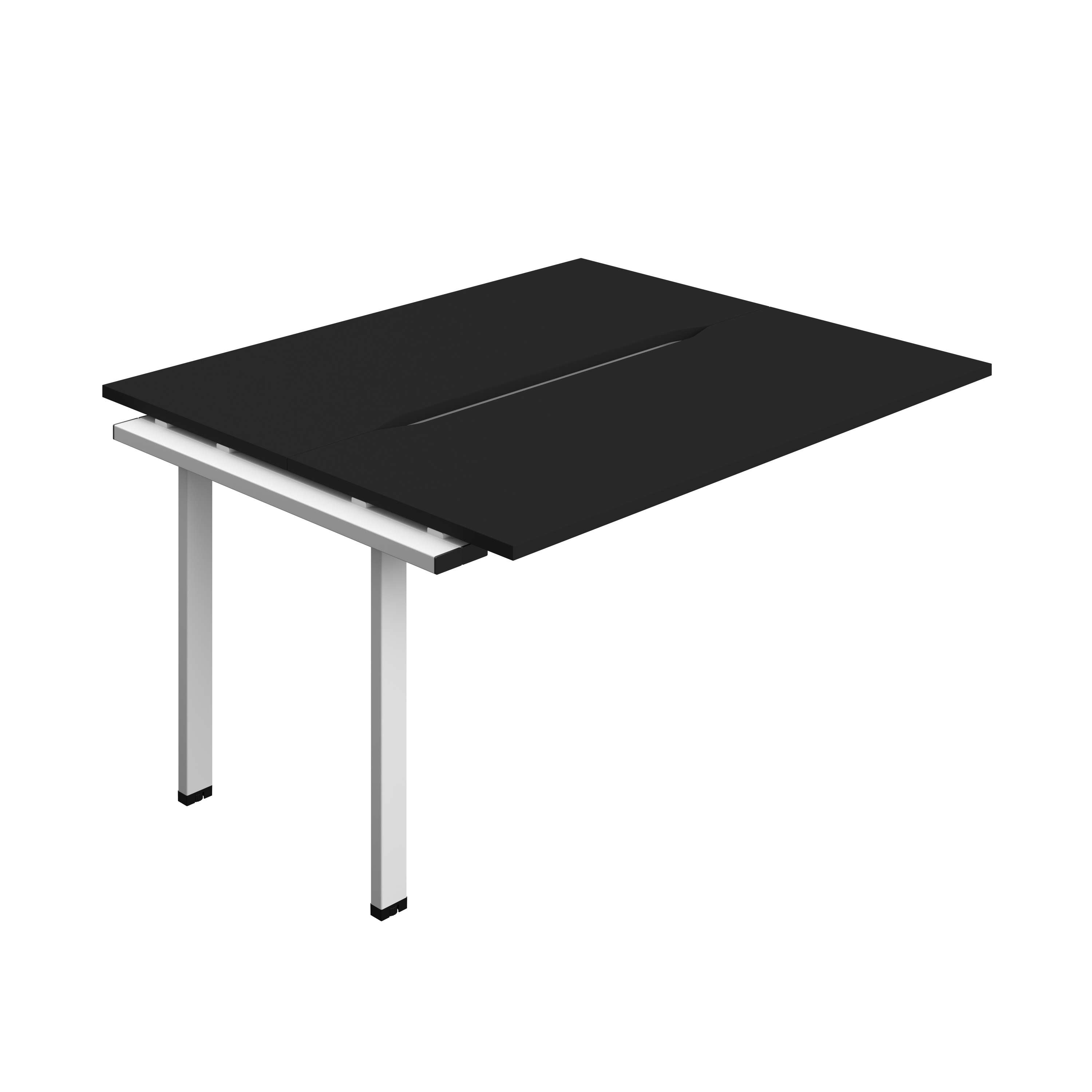 Synergy Bench Extension with Cut Out: 2 Person (FSC) : 1400 | 600 | Black/White
