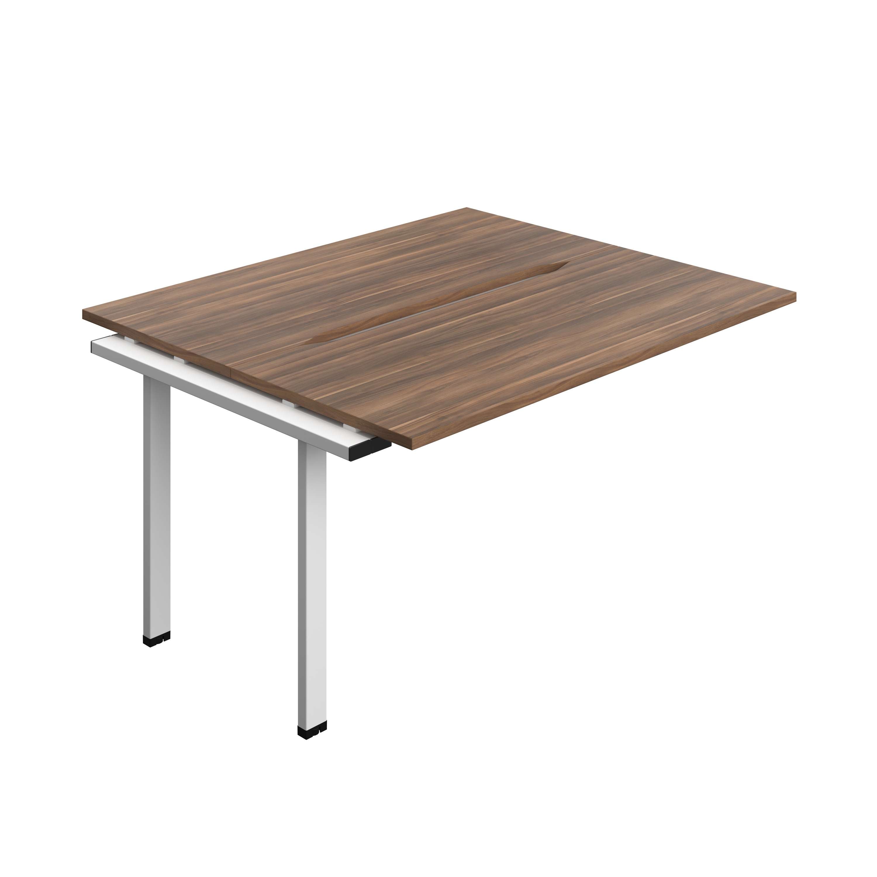 Synergy Bench Extension with Cut Out: 2 Person (FSC) : 1400 | 600 | Dark Walnut/White